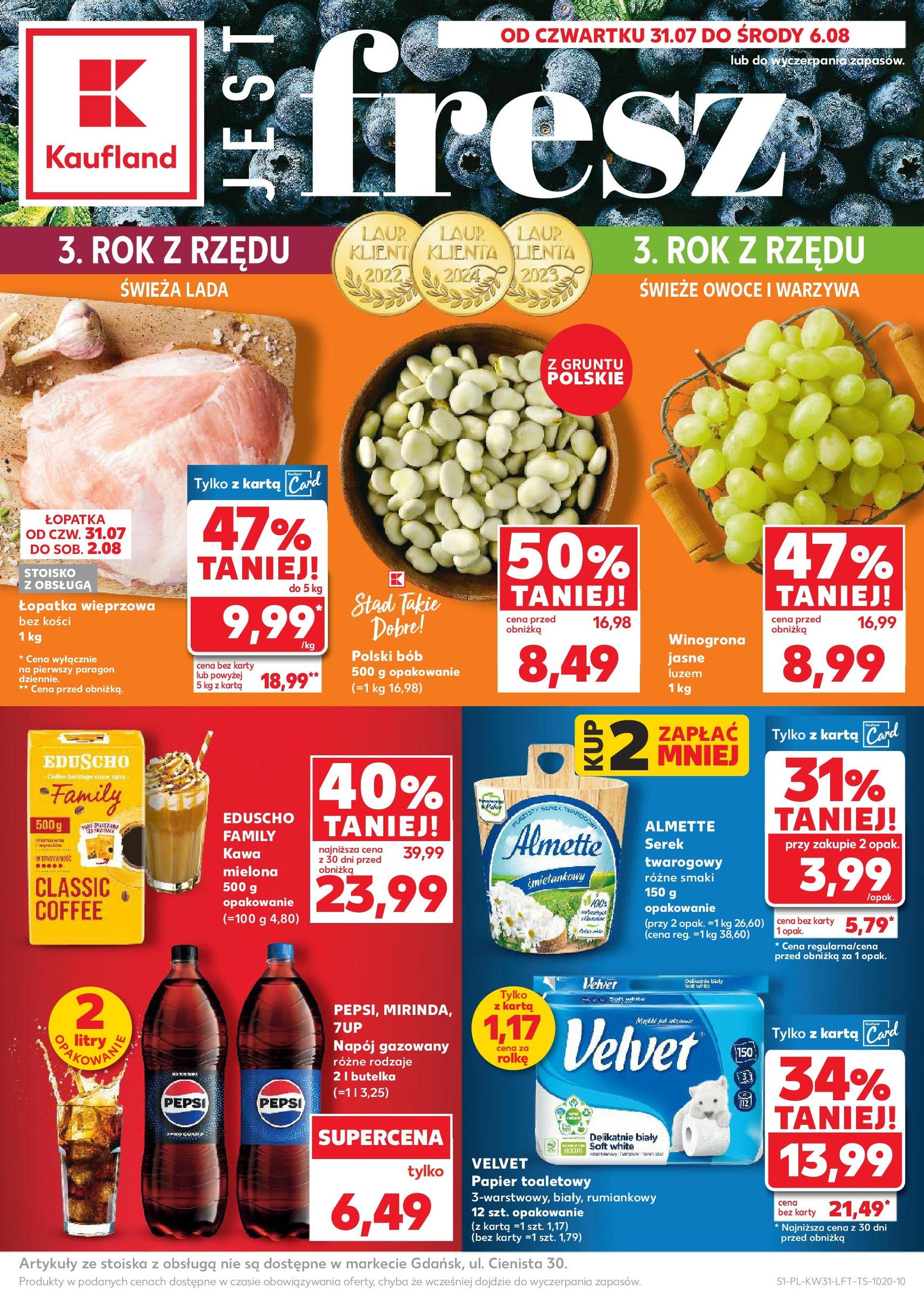 Kaufland gazetka - ważny gazetka od 31.07.2025 strona 1 z 54 Kaufland gazetka - ważny gazetka od 31.07.2025 strona 1 z 54