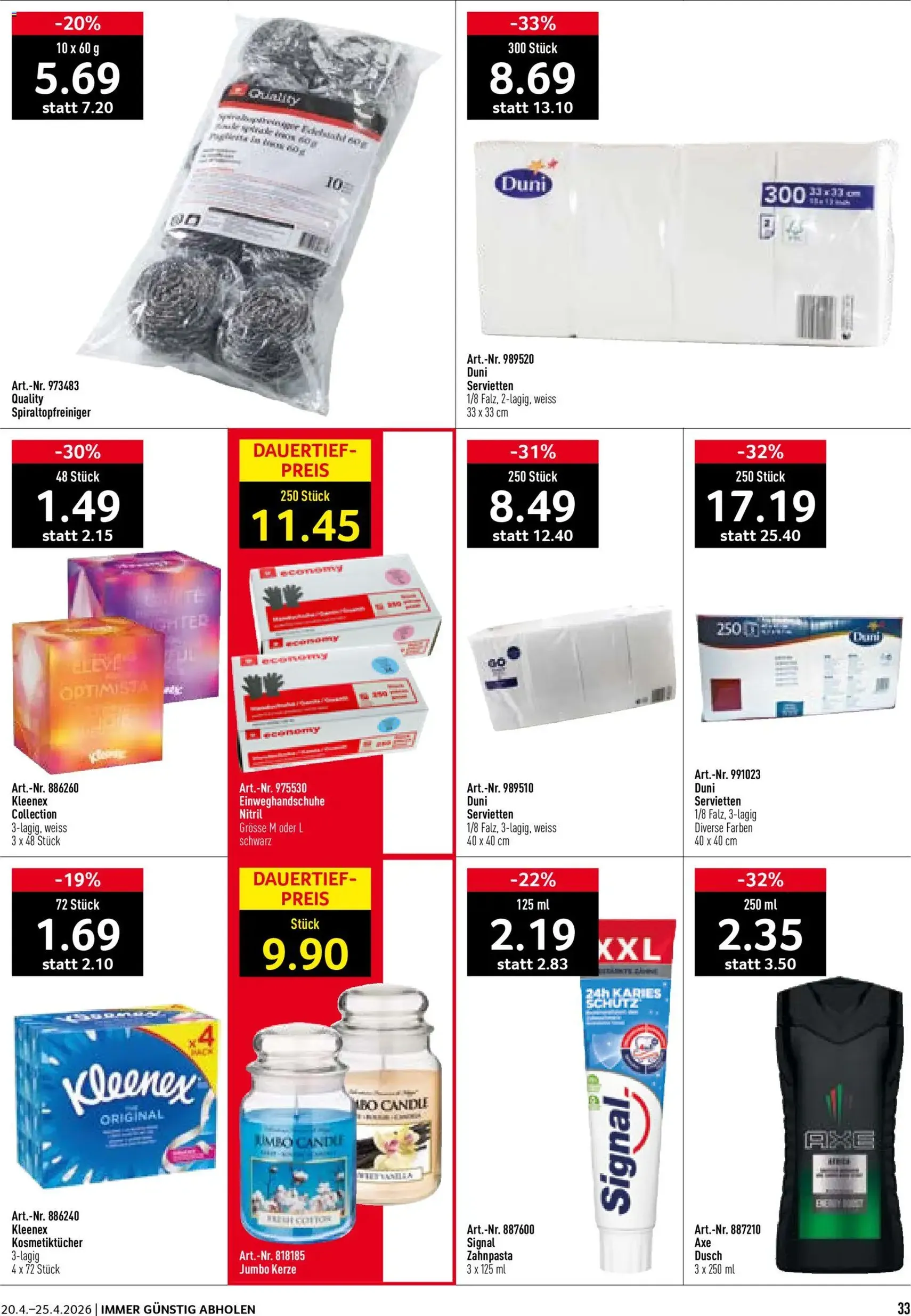 Prodega aktionen - Gültiger Prospekt ab 20.04.2026, Seite 33 von insgesamt 36