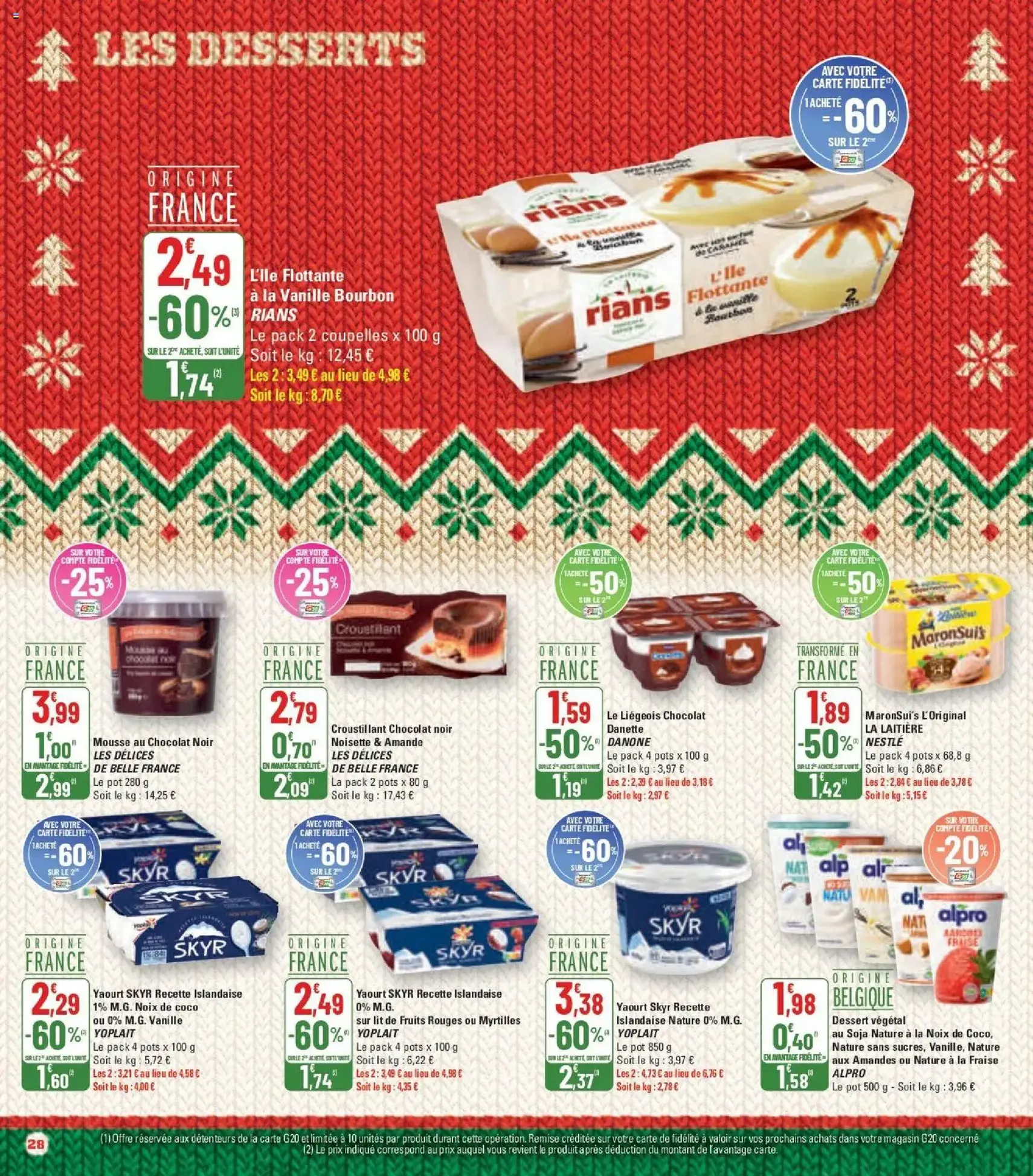 G20 Supermarchés catalogue - brochure valable à partir du 17/12/2025, page 28 sur 37