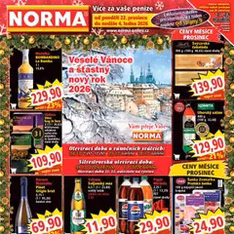 Norma leták - náhled letáku platný od 22.12.2025