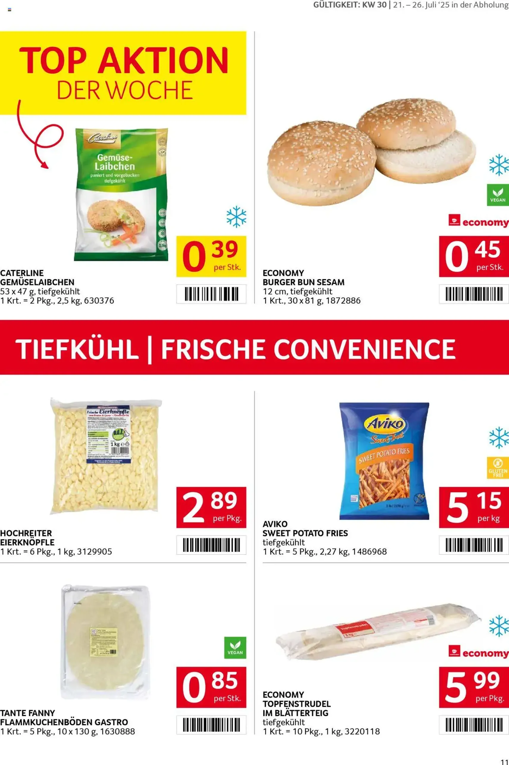 Transgourmet Flugblatt - Gültiger Prospekt ab 20.07.2025, Seite 11 von insgesamt 28 Transgourmet Flugblatt - Gültiger Prospekt ab 20.07.2025, Seite 11 von insgesamt 28