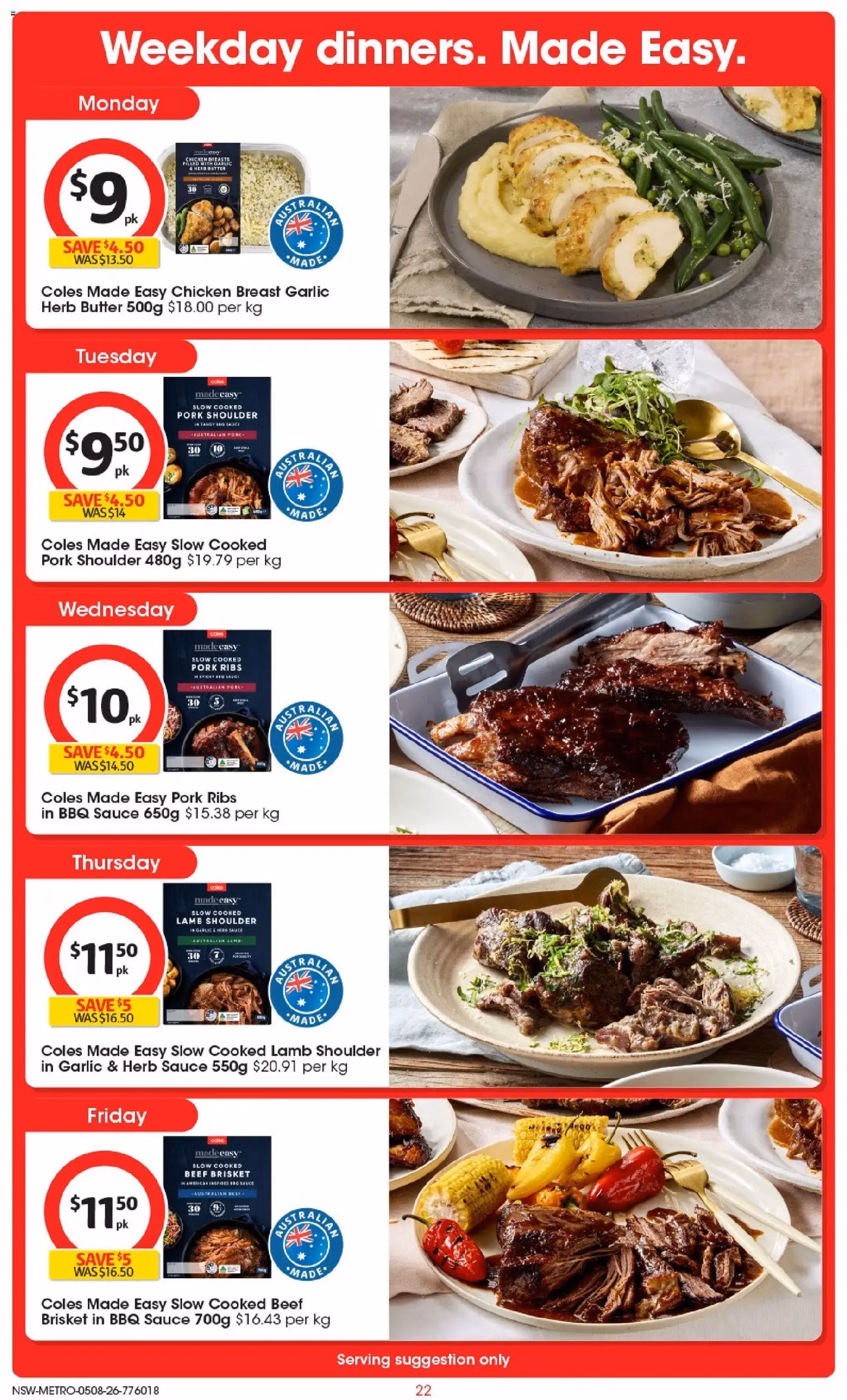 Coles catalogue - valid flyer from 04/08/2026, page 22 of 52