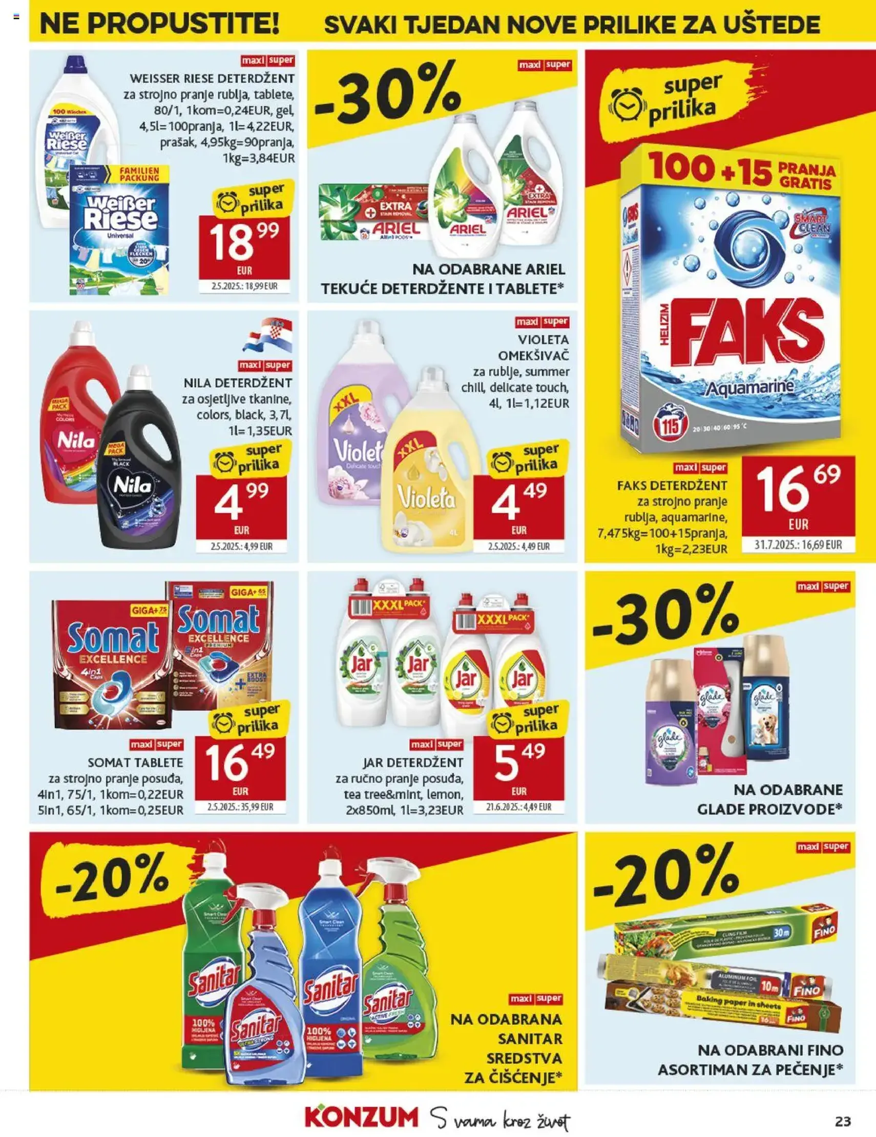 Konzum HR Akciós újság - 2025.08.20. érvényes szórólap 23 oldal 38 oldalból