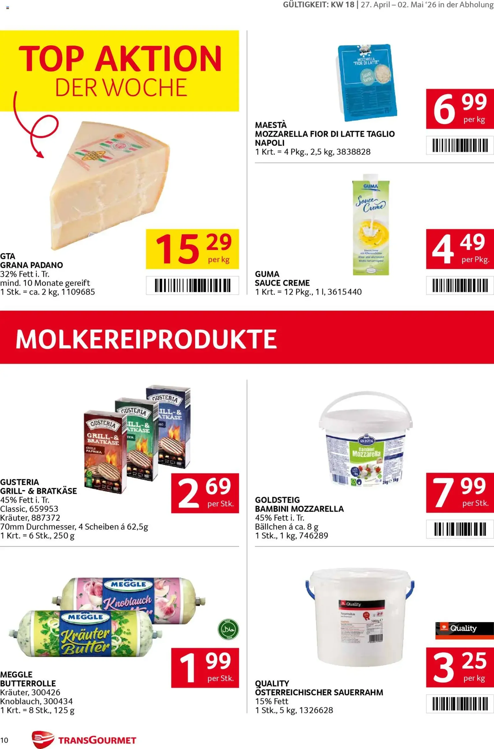 Transgourmet Flugblatt - Gültiger Prospekt ab 27.04.2026, Seite 10 von insgesamt 31