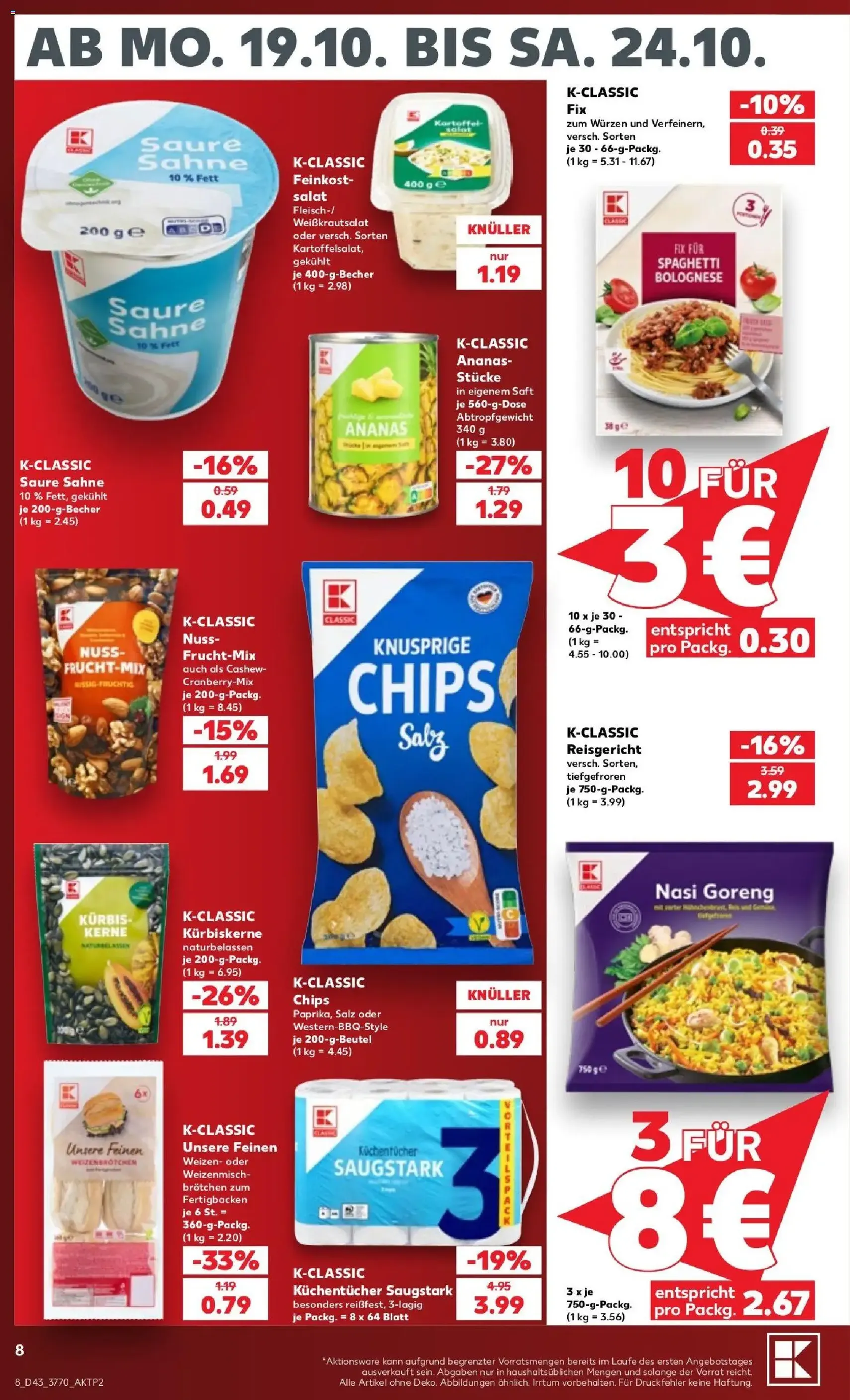 Kaufland Prospekt - Gültiger Prospekt ab 19.10.2026, Seite 8 von insgesamt 68