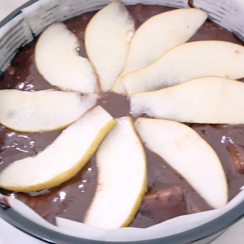 Torta cioccolato e pere - procedimento 1