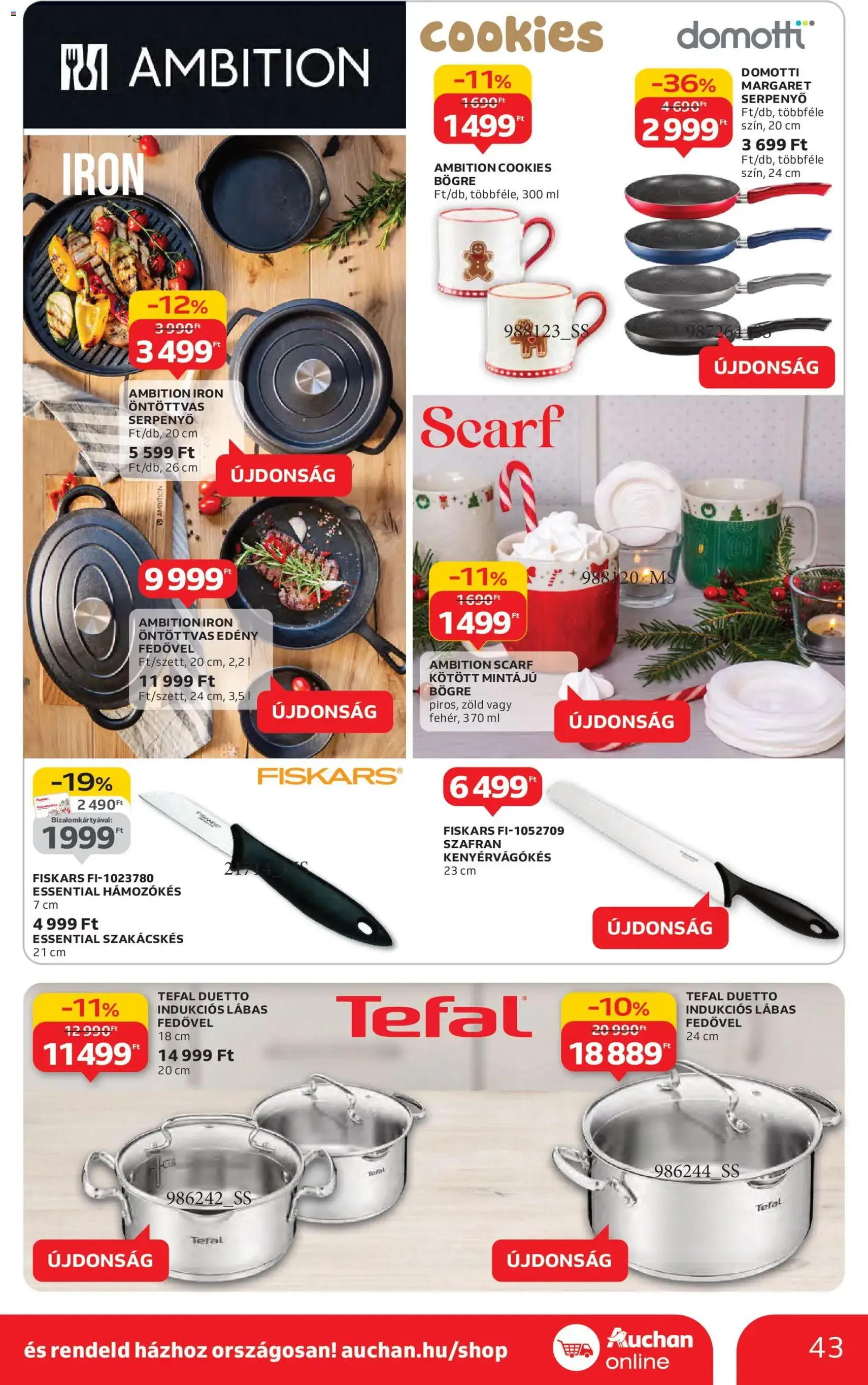 Auchan Akciós újság - 2025.10.30. érvényes szórólap 43 oldal 58 oldalból Auchan Akciós újság - 2025.10.30. érvényes szórólap 43 oldal 58 oldalból