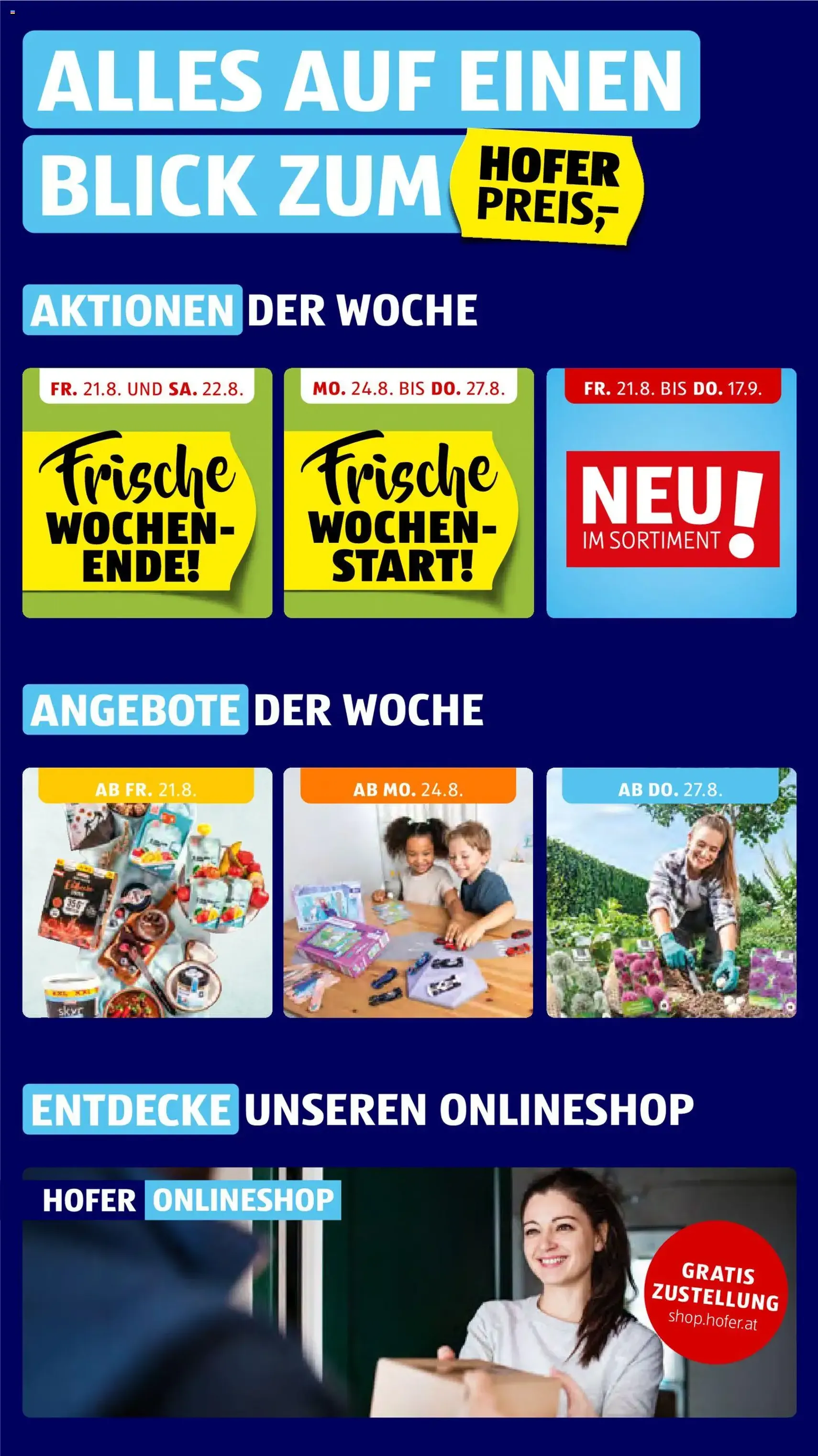 Hofer Flugblatt - Gültiger Prospekt ab 21.08.2026, Seite 2 von insgesamt 46