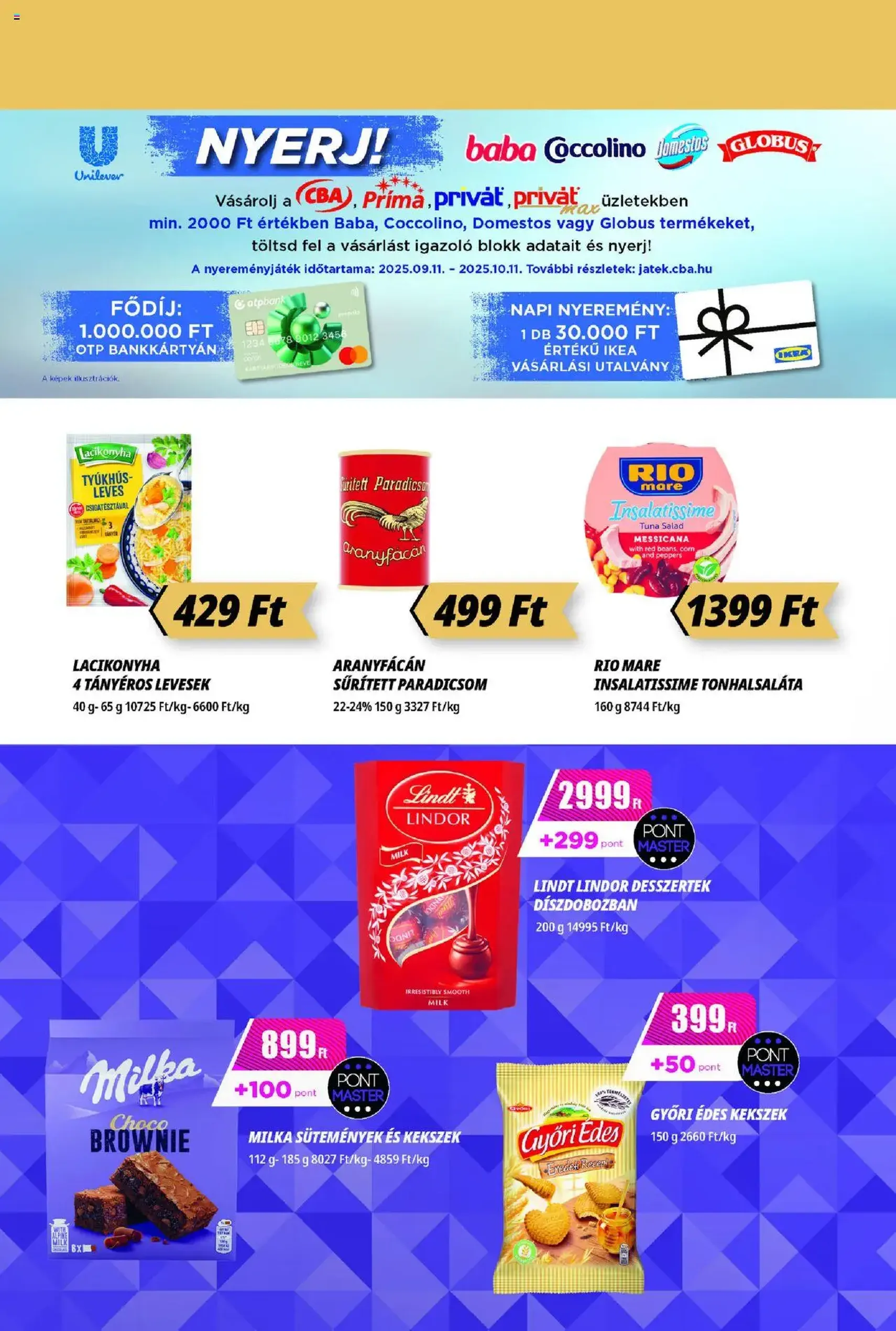 CBA Príma Akciós újság - 2025.09.18. érvényes szórólap 6 oldal 12 oldalból