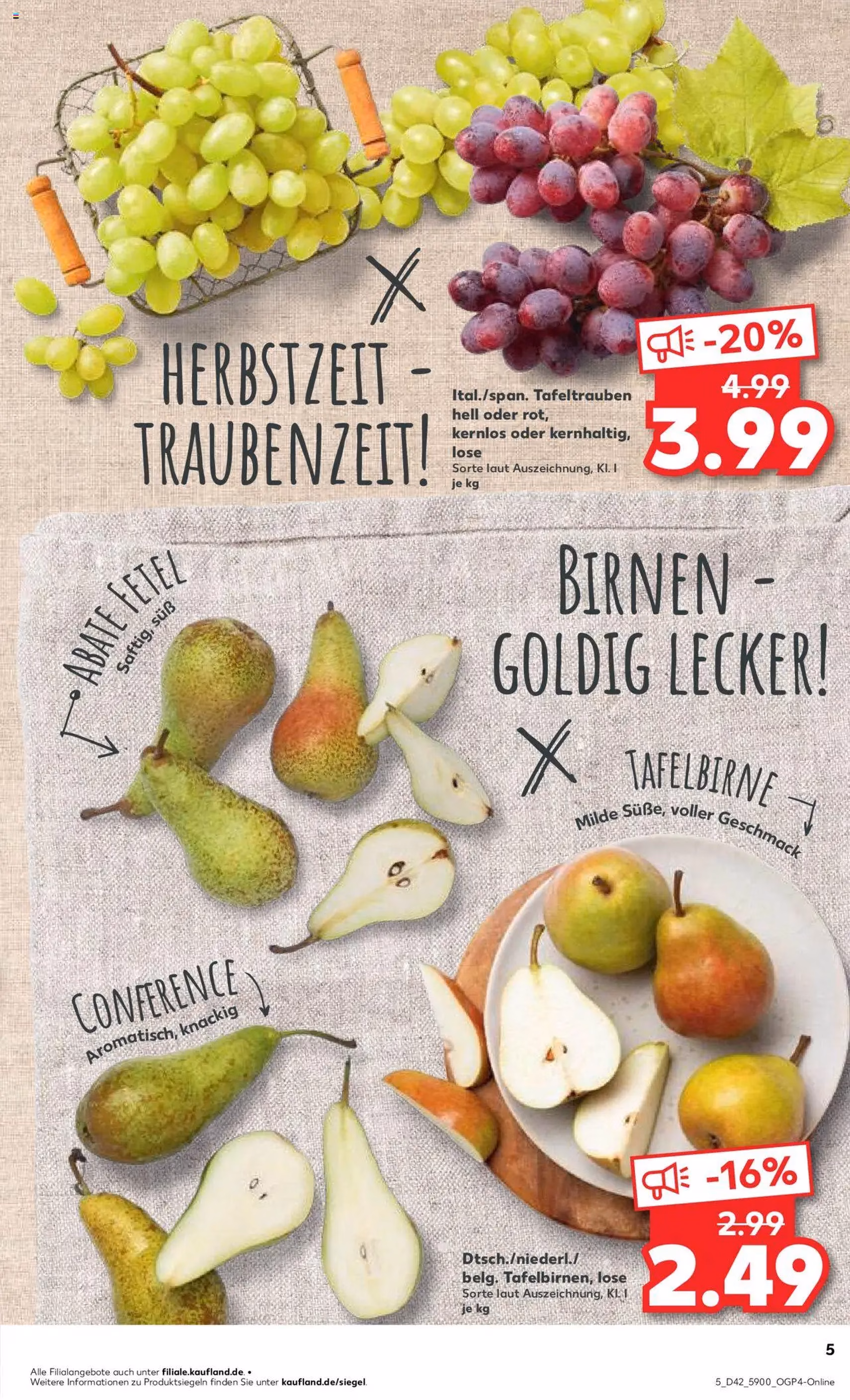 Kaufland Prospekt - Gültiger Prospekt ab 16.10.2025, Seite 5 von insgesamt 64 Kaufland Prospekt - Gültiger Prospekt ab 16.10.2025, Seite 5 von insgesamt 64