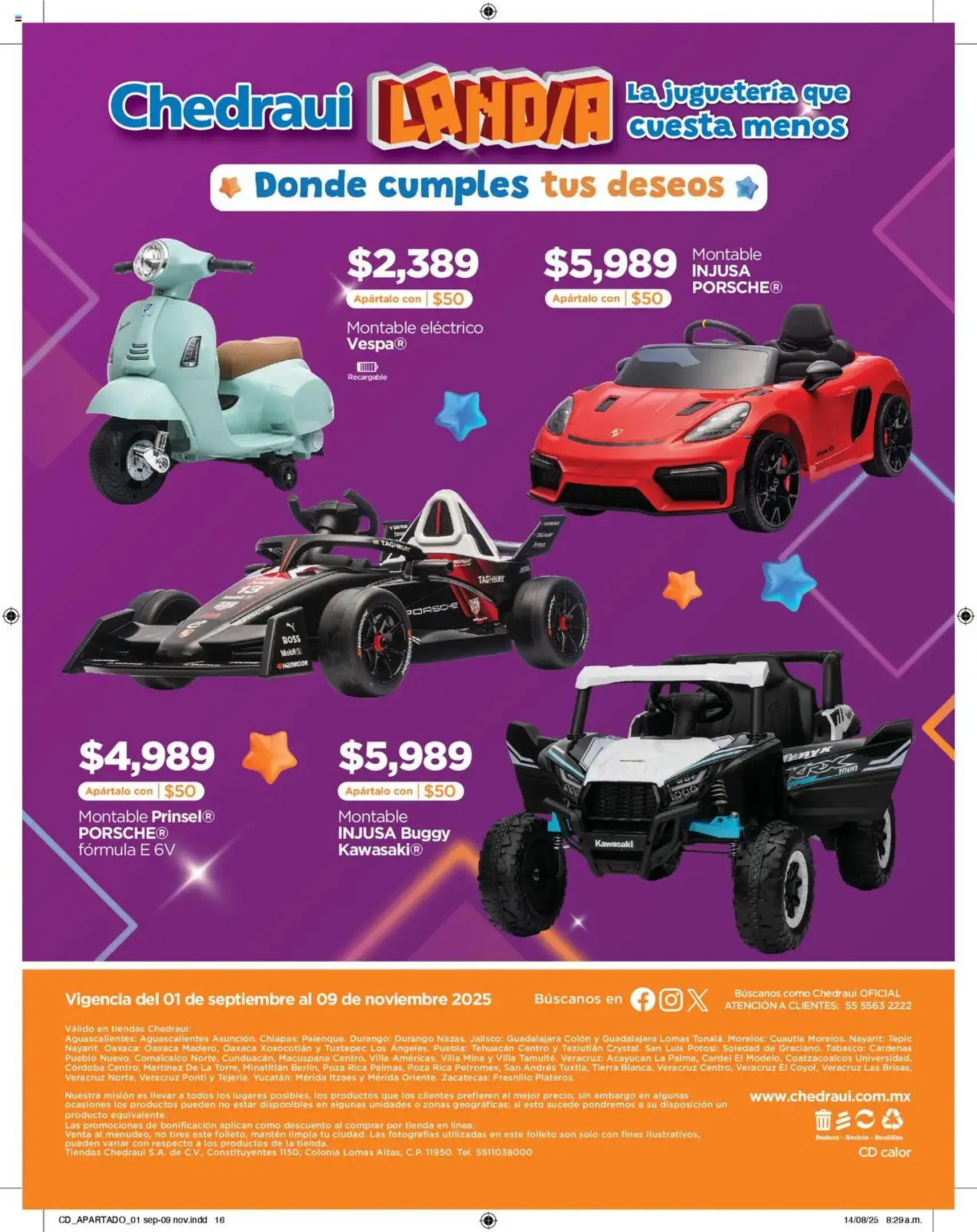 Chedraui - Promociones Cuesta Menos Cumplir Tus Deseos - folleto válido desde 01/09/2025 página 16 de 16