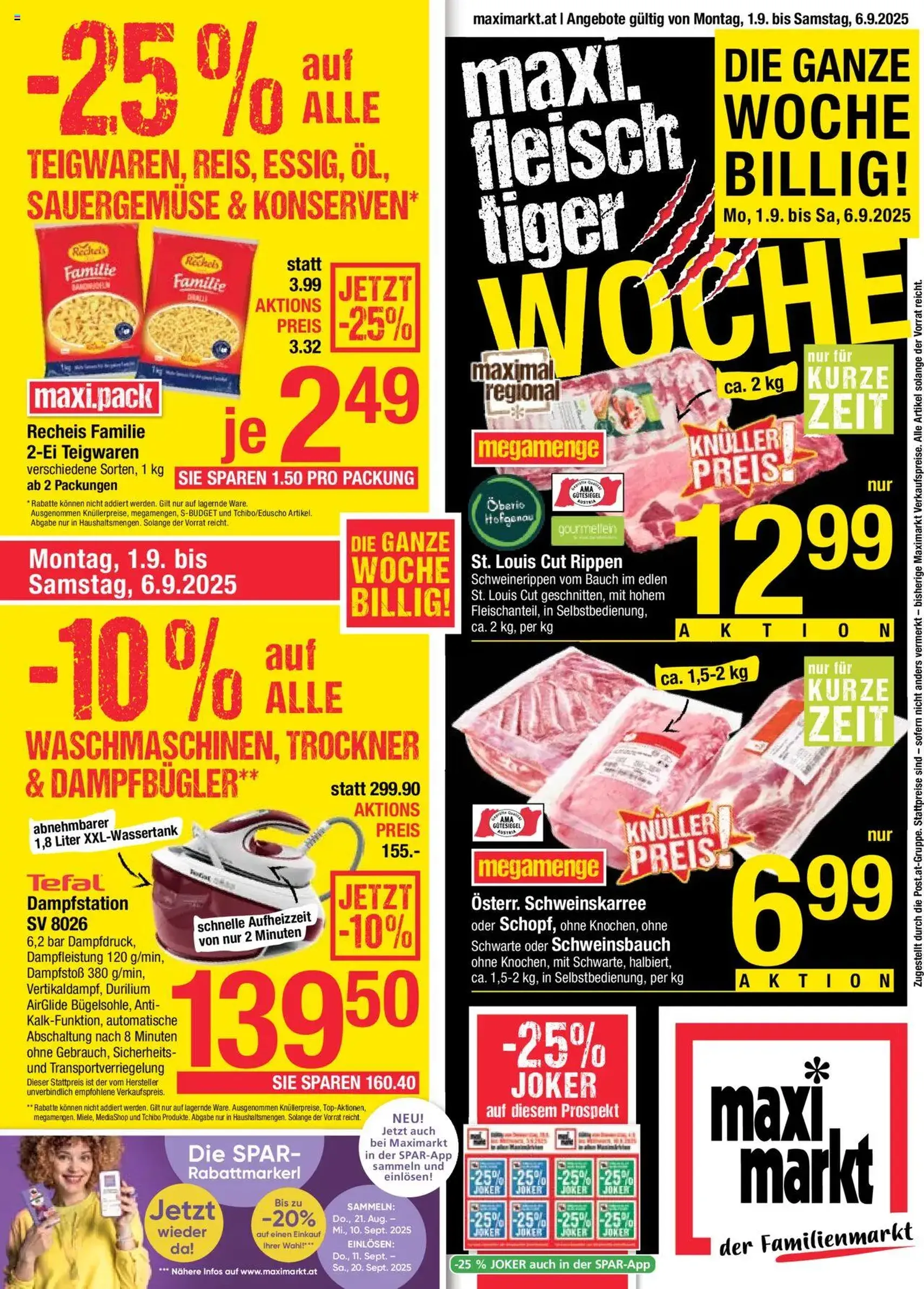 Maximarkt Flugblatt - Gültiger Prospekt ab 01.09.2025, Seite 1 von insgesamt 24 Maximarkt Flugblatt - Gültiger Prospekt ab 01.09.2025, Seite 1 von insgesamt 24