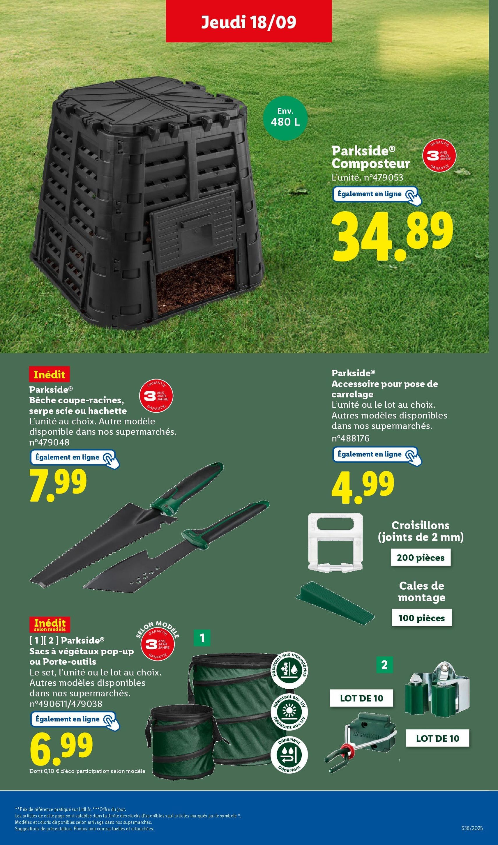 LIDL catalogue semaine 38 - brochure valable à partir du 18/09/2025, page 39 sur 75
