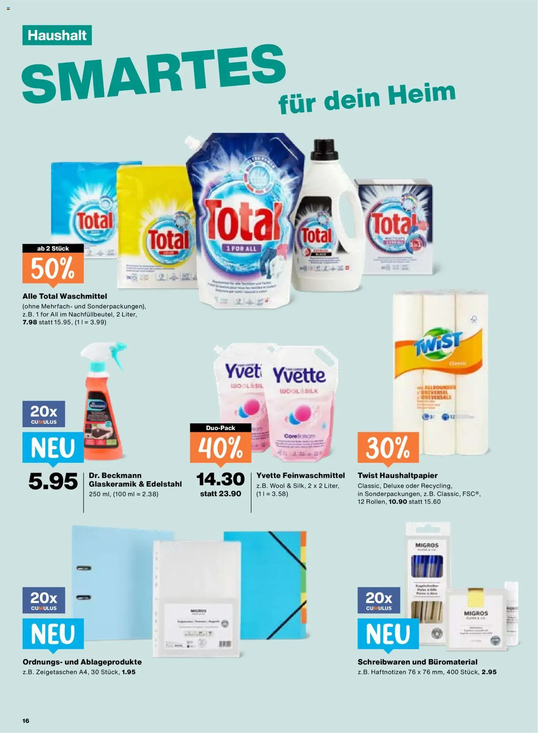 Migros aktionen - Gültiger Prospekt ab 23.07.2026, Seite 16 von insgesamt 20