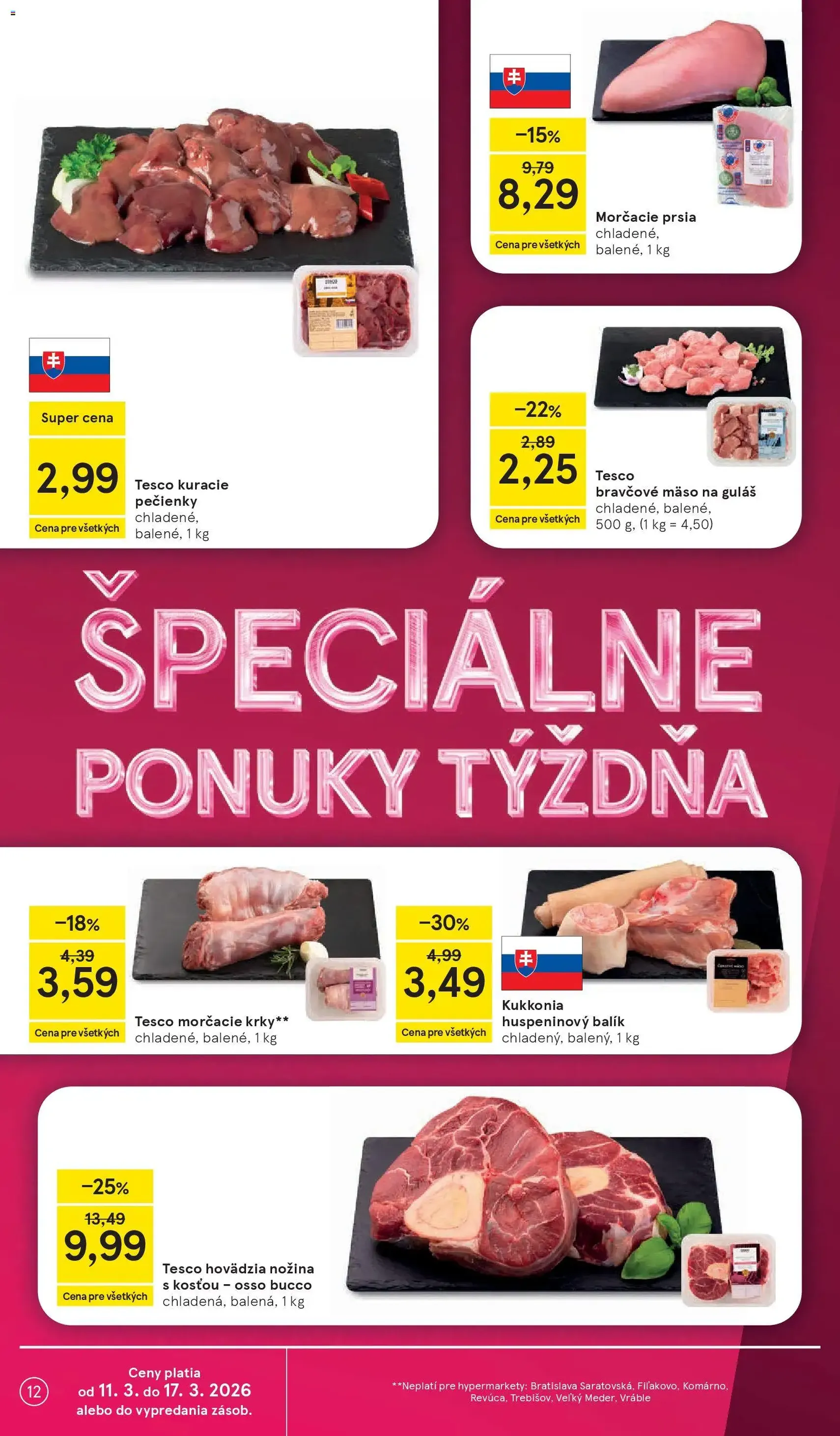 Tesco Hypermarket - leták - platný leták od 11.03.2026 strana 12 z 48