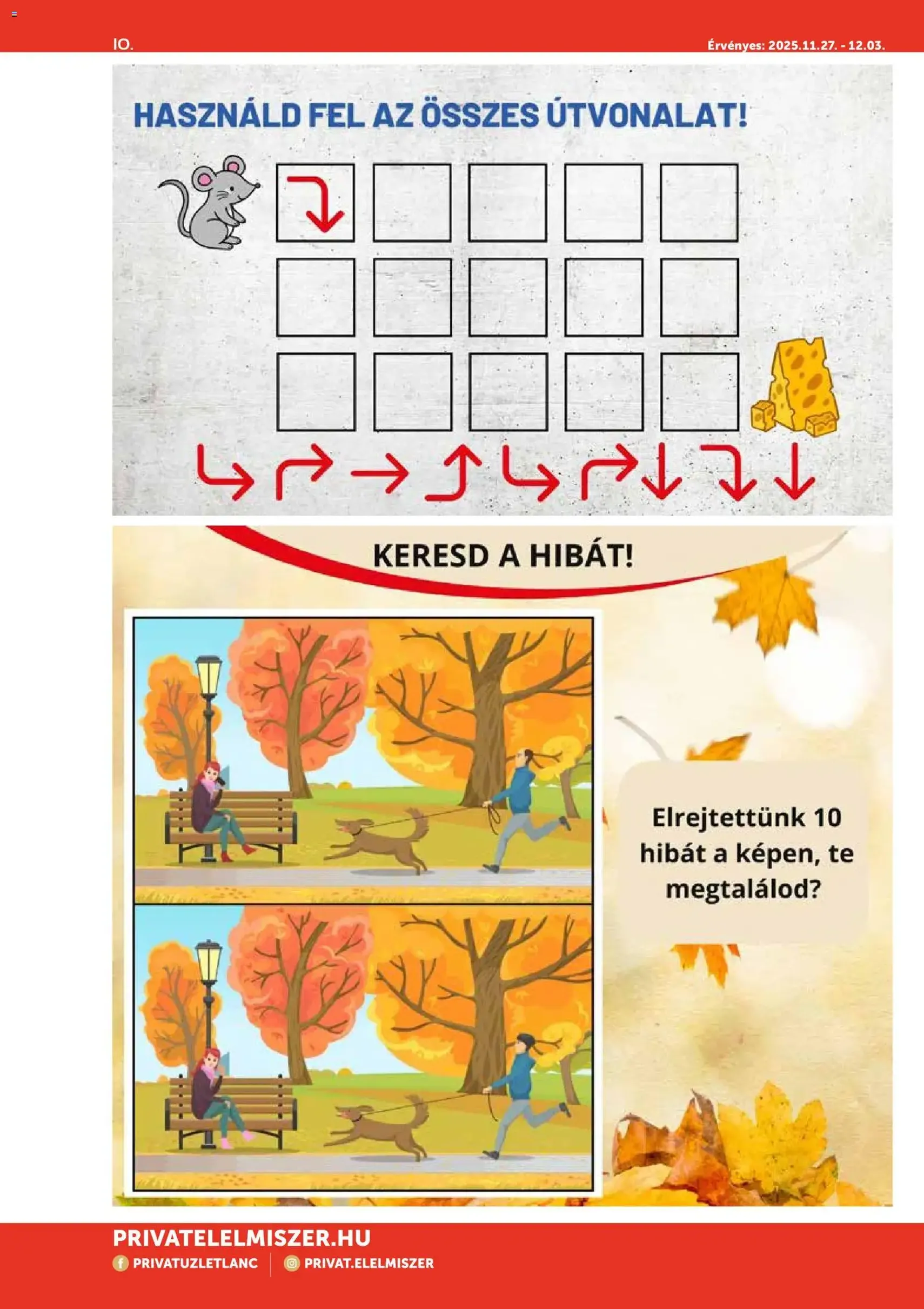 PRIVÁT - Aktuális szórólap MAX - 2025.11.27. érvényes szórólap 10 oldal 12 oldalból