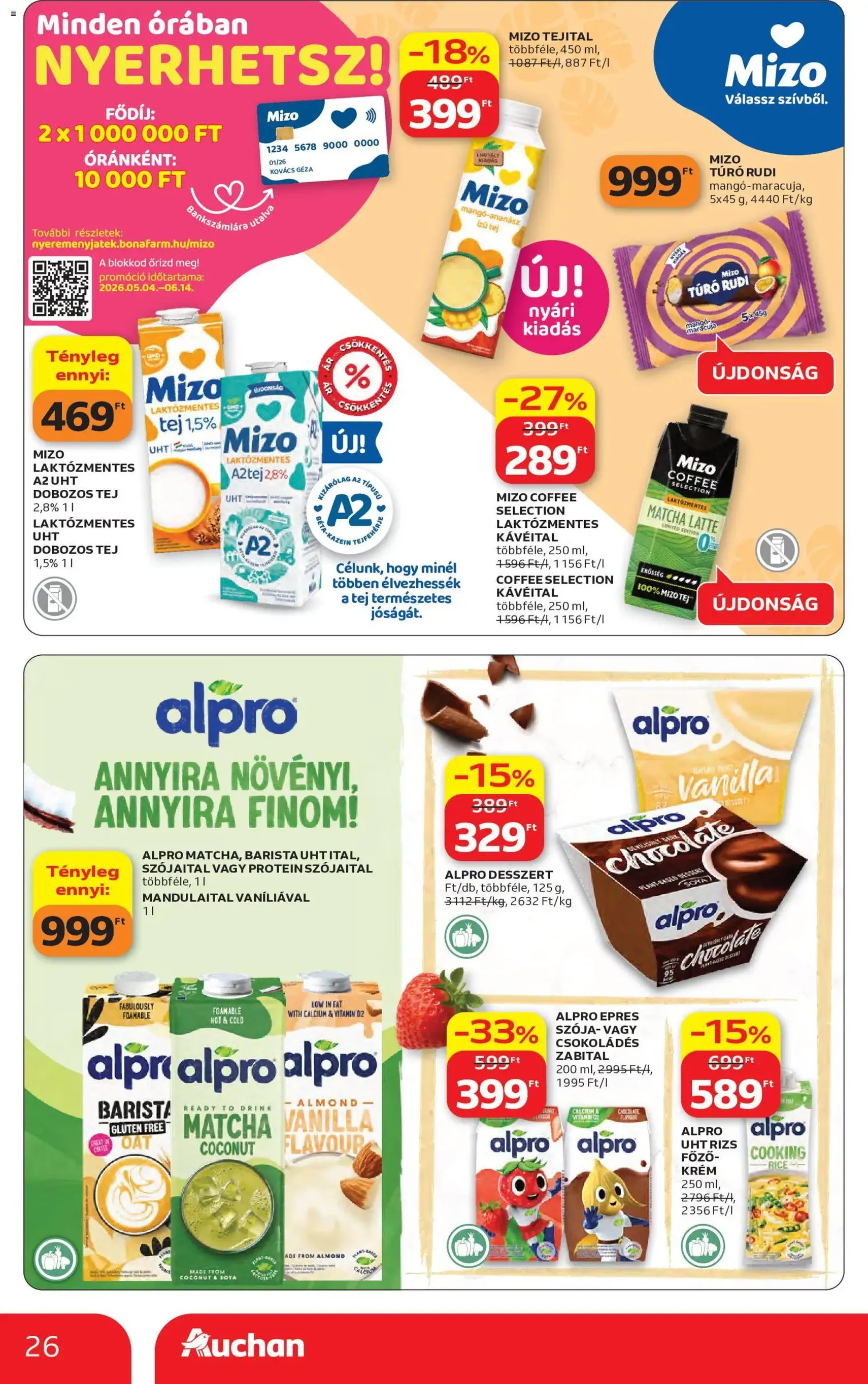 Auchan akciós újság - 2026.05.14. érvényes szórólap 26 oldal 58 oldalból