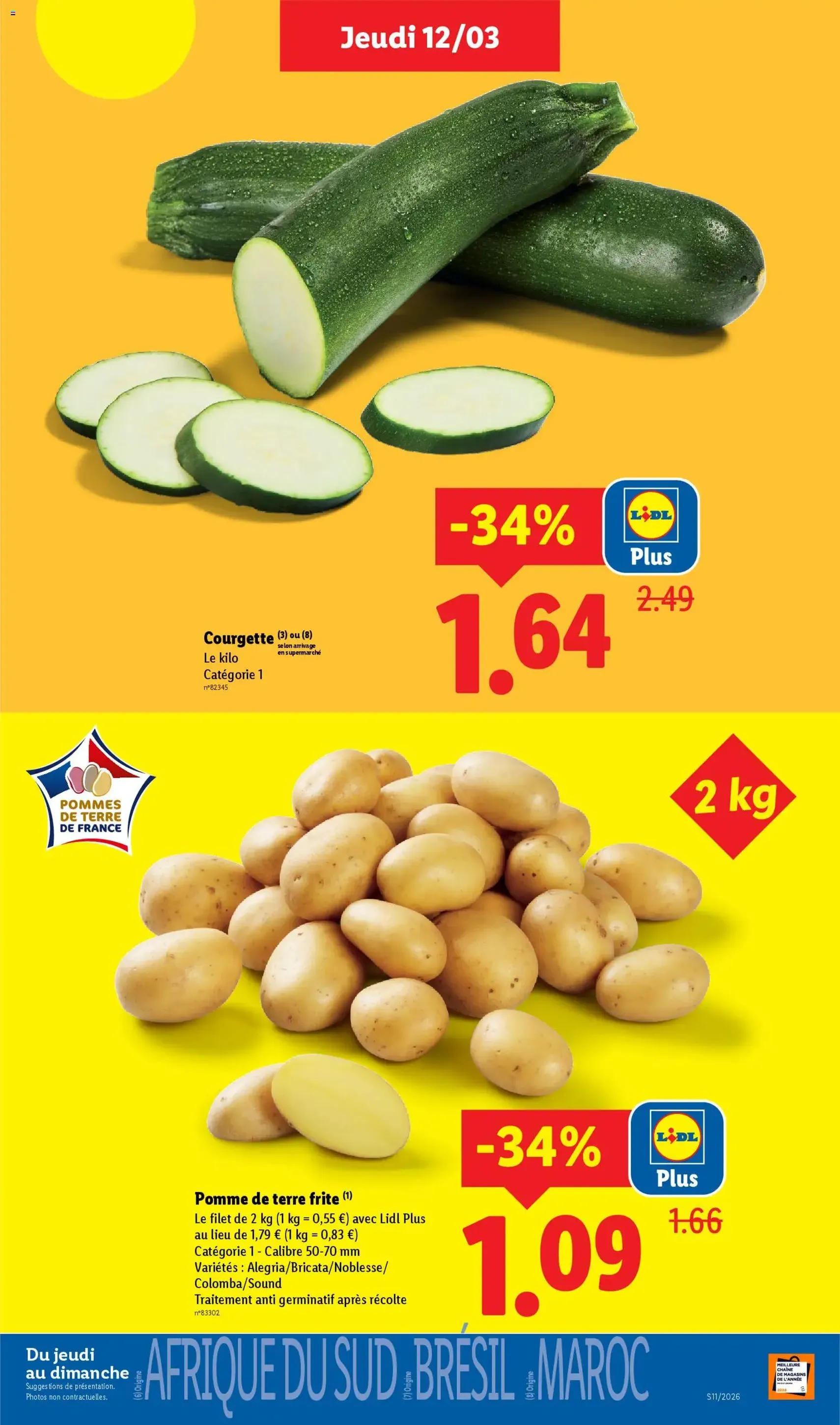 LIDL catalogue semaine 11 - brochure valable à partir du 12/03/2026, page 3 sur 71