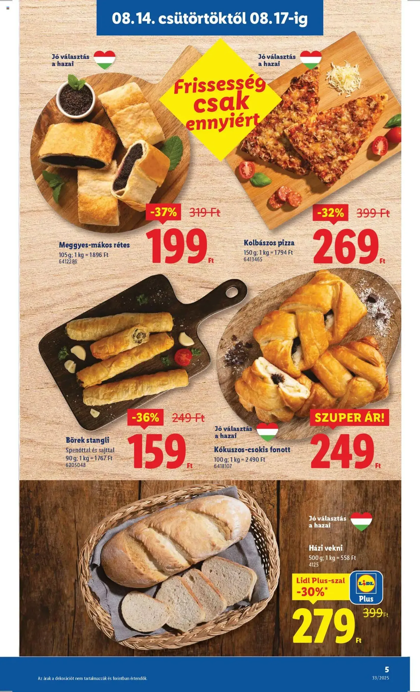 Lidl Akciós újság - 2025.08.14. érvényes szórólap 5 oldal 64 oldalból