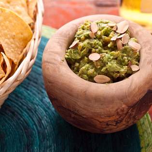 Recipe preview Toasted Almond Guacamole with Apricots