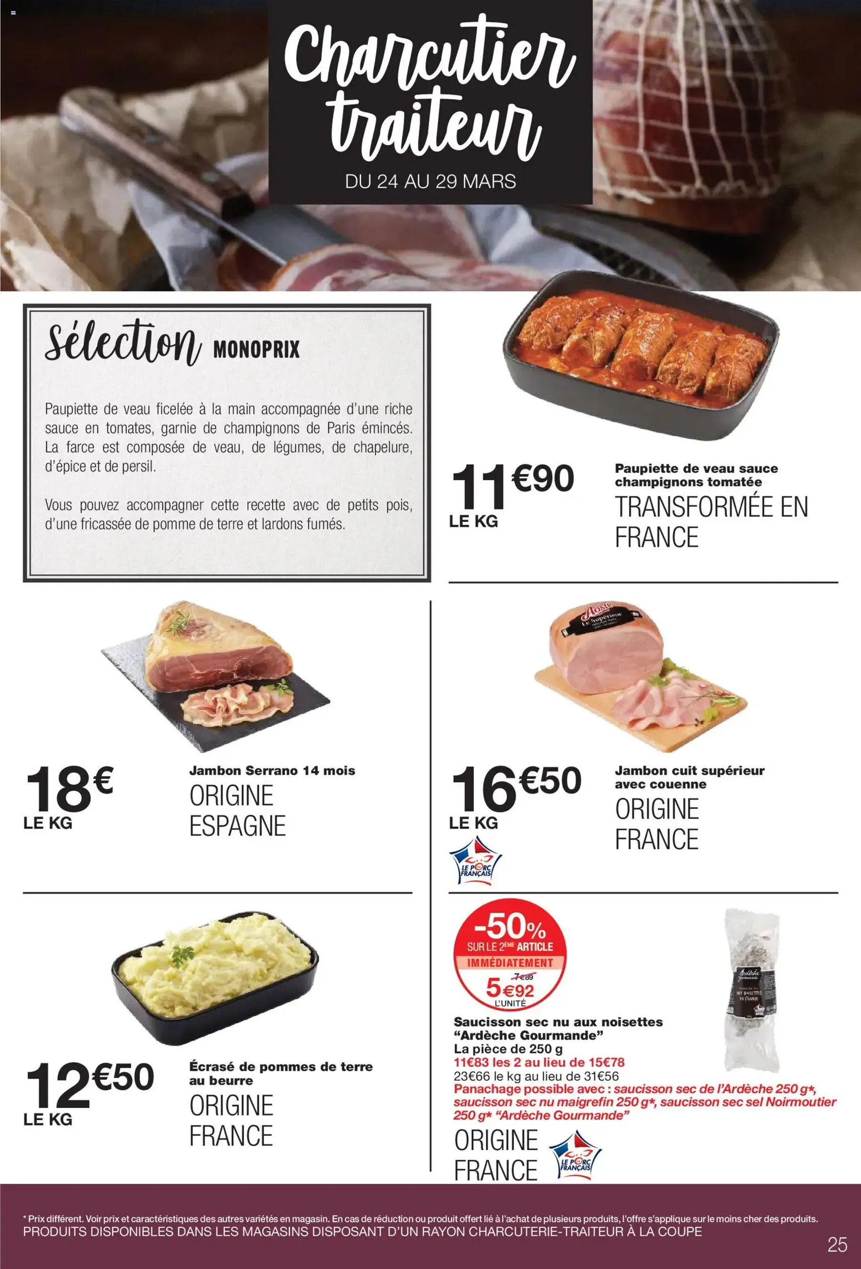 Monoprix catalogue - brochure valable à partir du 24/03/2026, page 25 sur 66