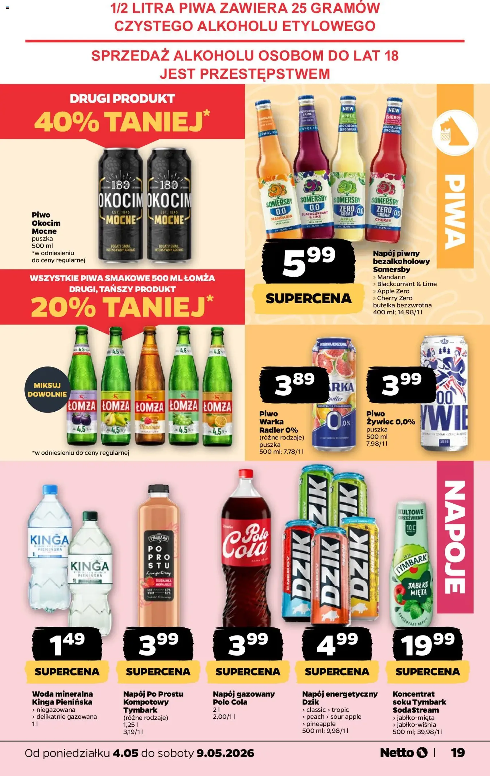 Netto gazetka od poniedziałku spożywcza - ważny gazetka od 04.05.2026 strona 19 z 31