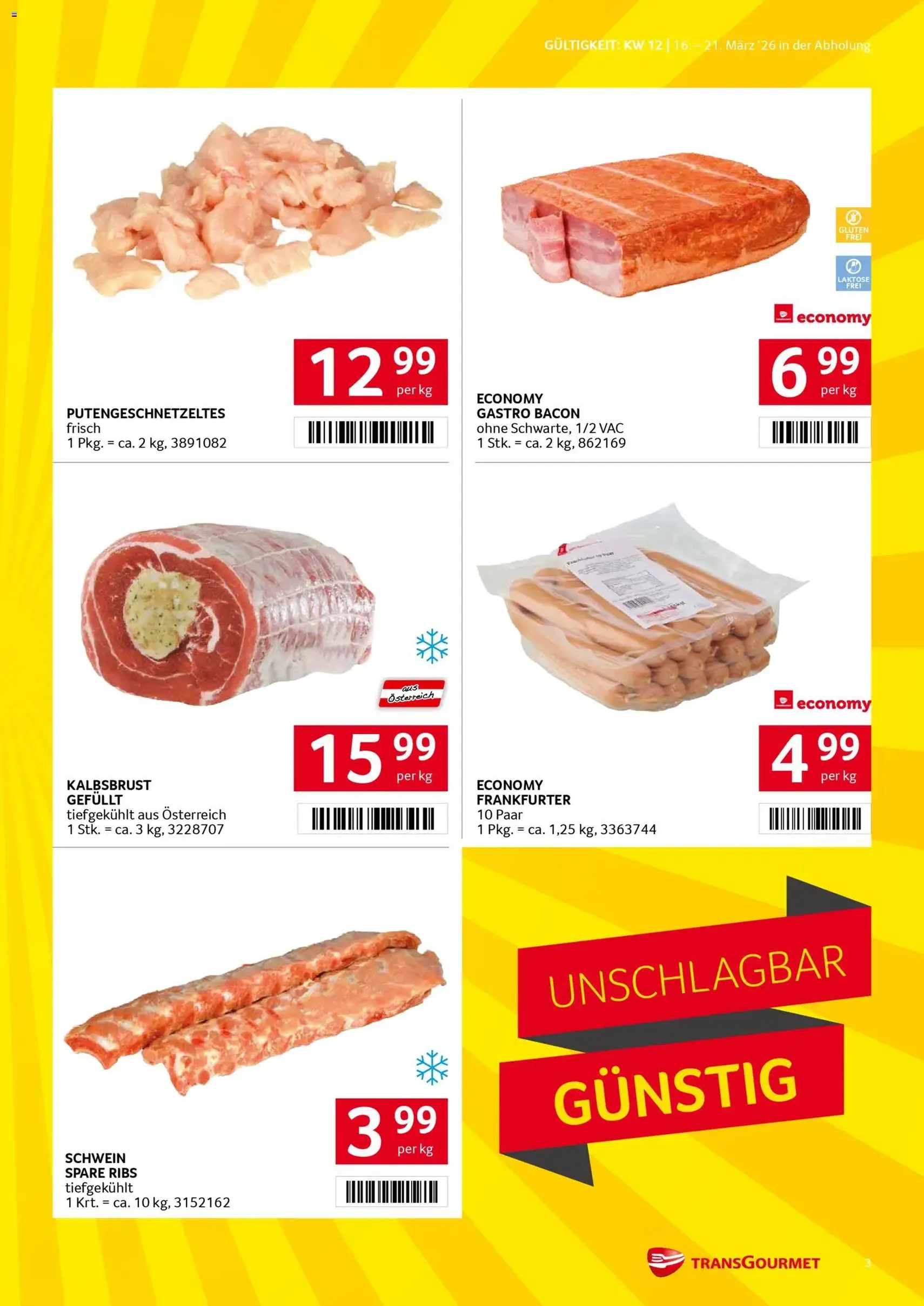 Transgourmet Flugblatt - Gültiger Prospekt ab 16.03.2026, Seite 3 von insgesamt 36