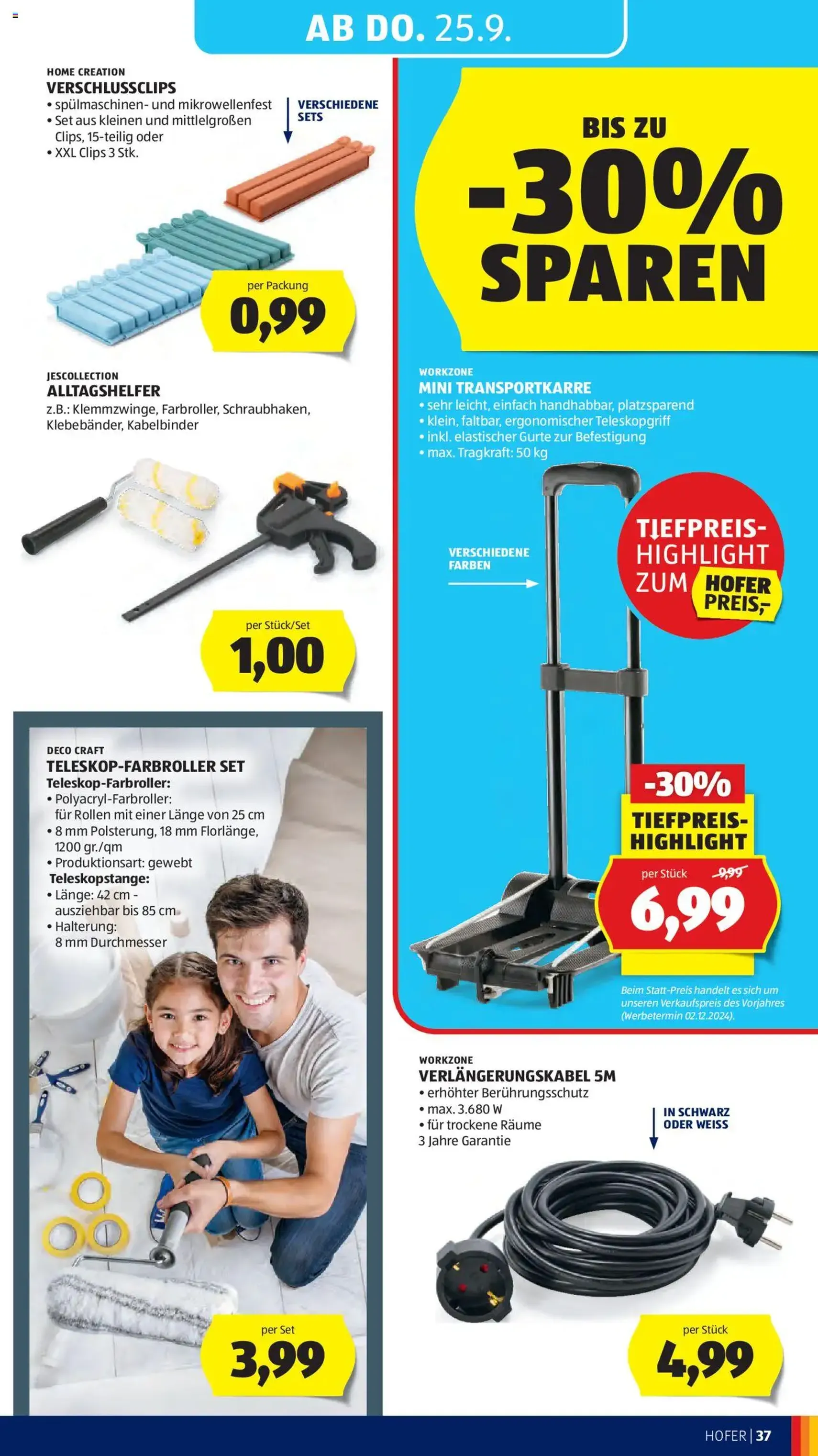 Hofer Flugblatt - Gültiger Prospekt ab 19.09.2025, Seite 41 von insgesamt 49