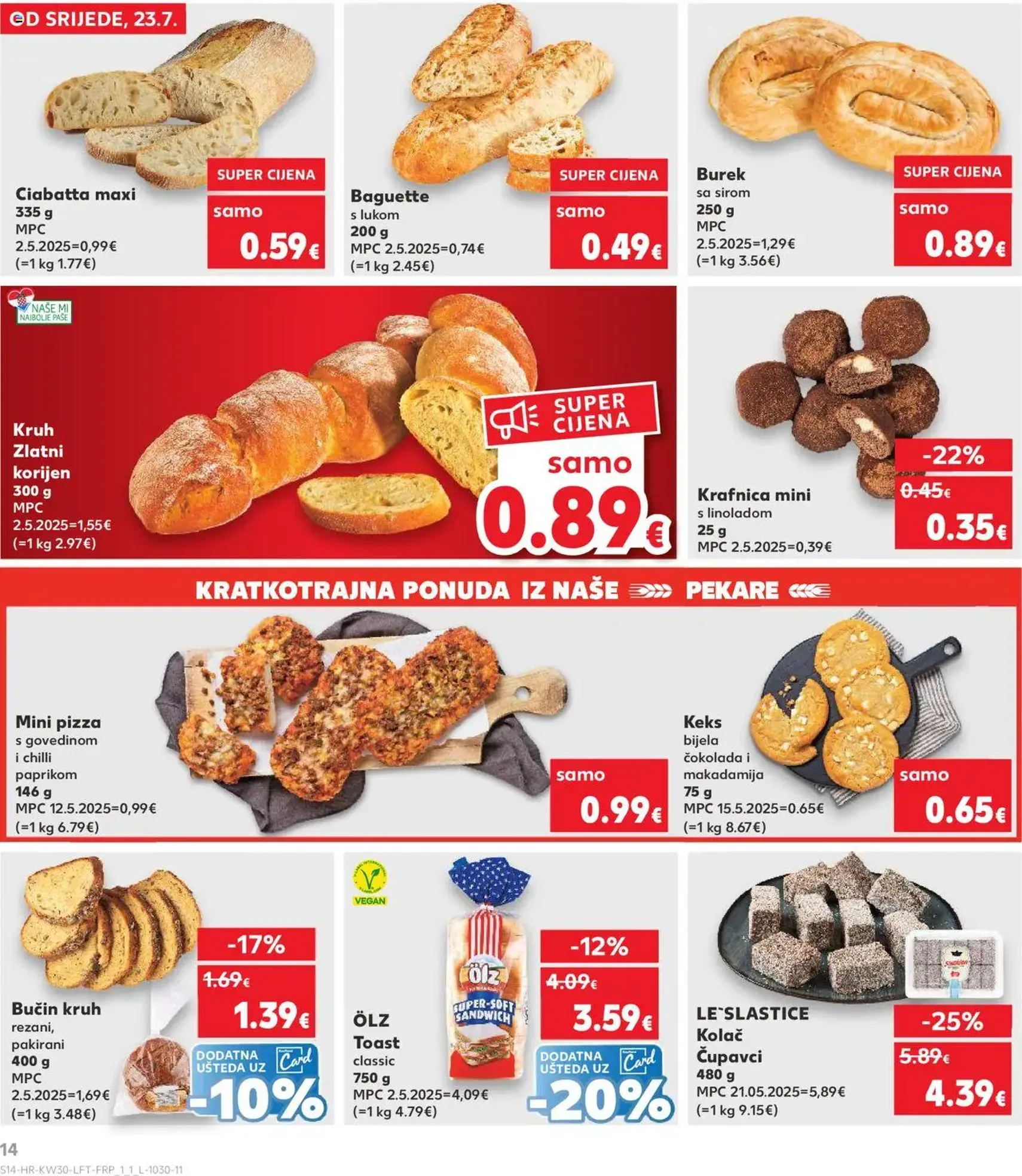 Kaufland HR - Split-Ravne njive - 2025.07.23. érvényes szórólap 14 oldal 32 oldalból