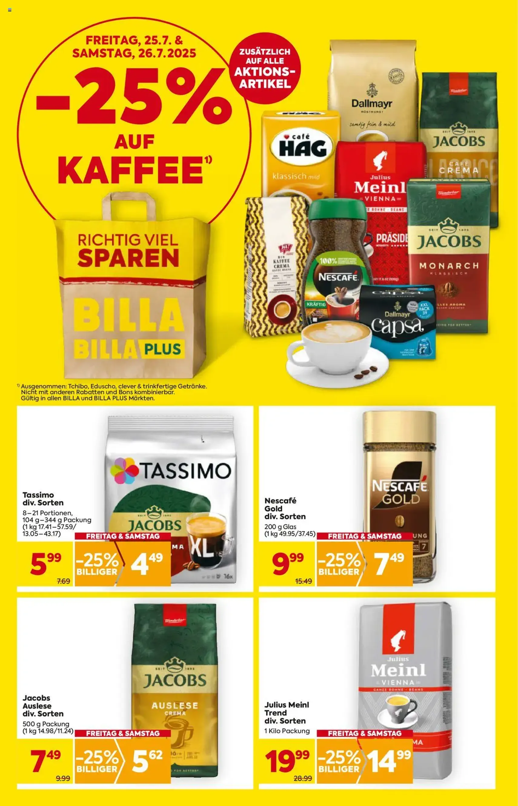 Billa Flugblatt - Gültiger Prospekt ab 24.07.2025, Seite 2 von insgesamt 16