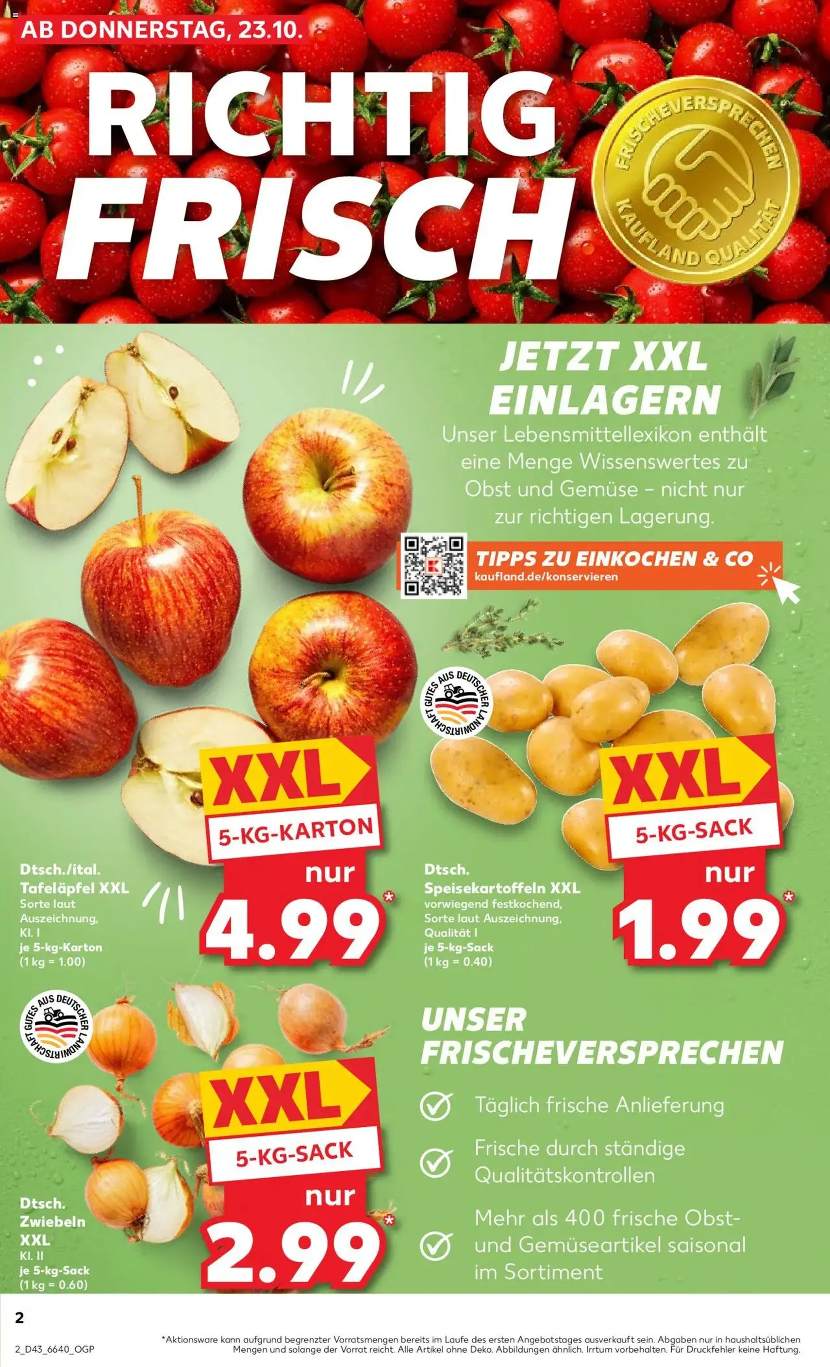 Kaufland Prospekt - Gültiger Prospekt ab 23.10.2025, Seite 2 von insgesamt 61 Kaufland Prospekt - Gültiger Prospekt ab 23.10.2025, Seite 2 von insgesamt 61