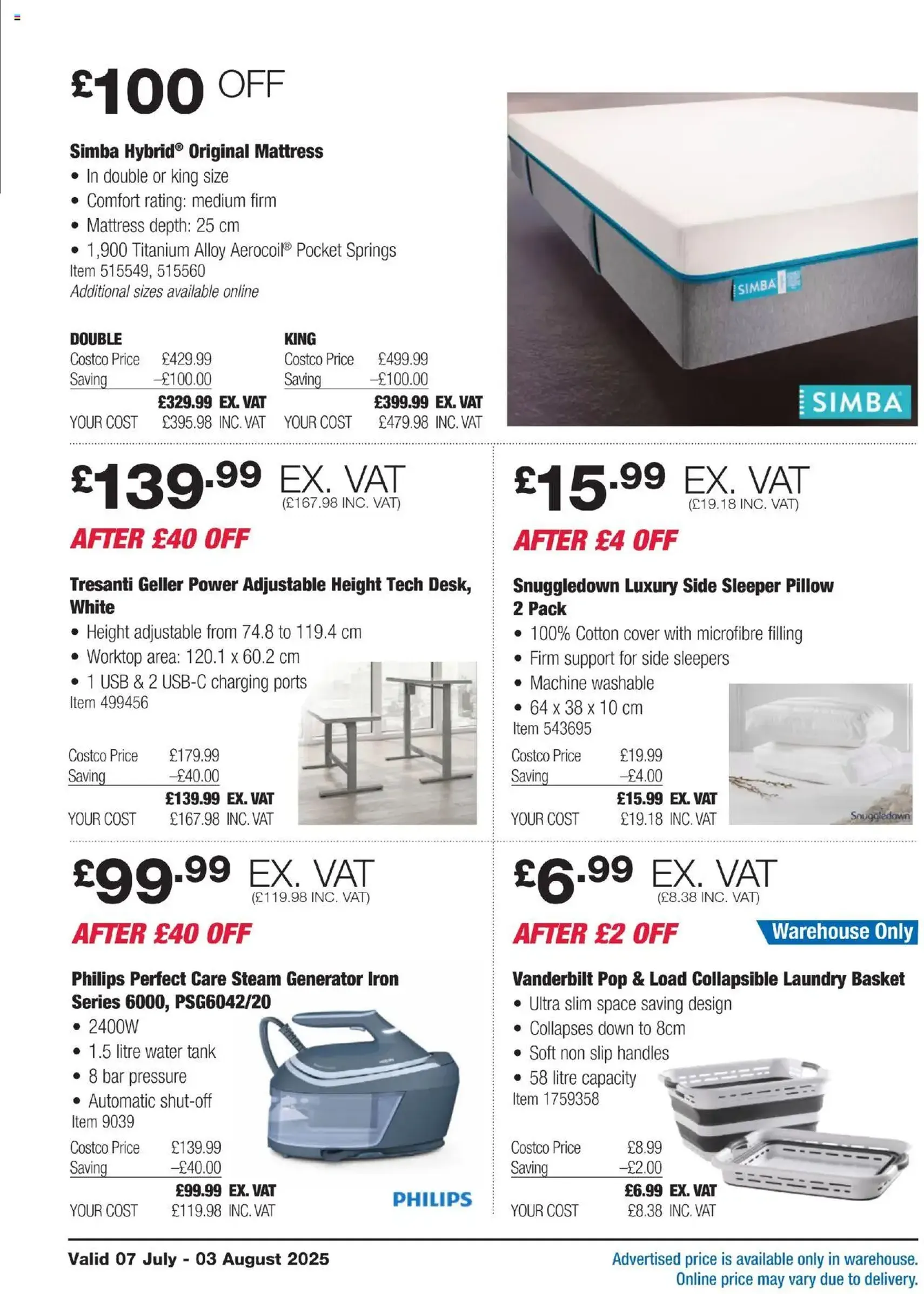 Costco - ENGLAND ONLY - valid flyer from 07/07/2025, page 4 of 36