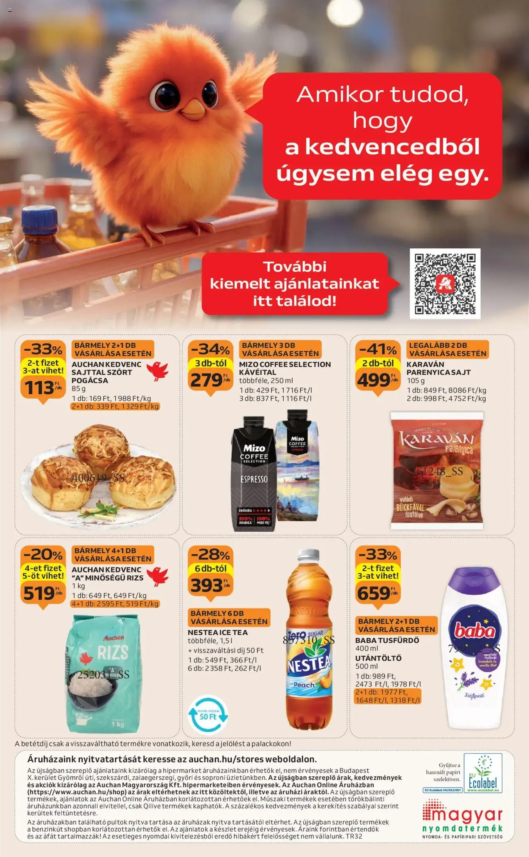 Auchan Akciós újság - 2025.08.07. érvényes szórólap 53 oldal 54 oldalból Auchan Akciós újság - 2025.08.07. érvényes szórólap 53 oldal 54 oldalból