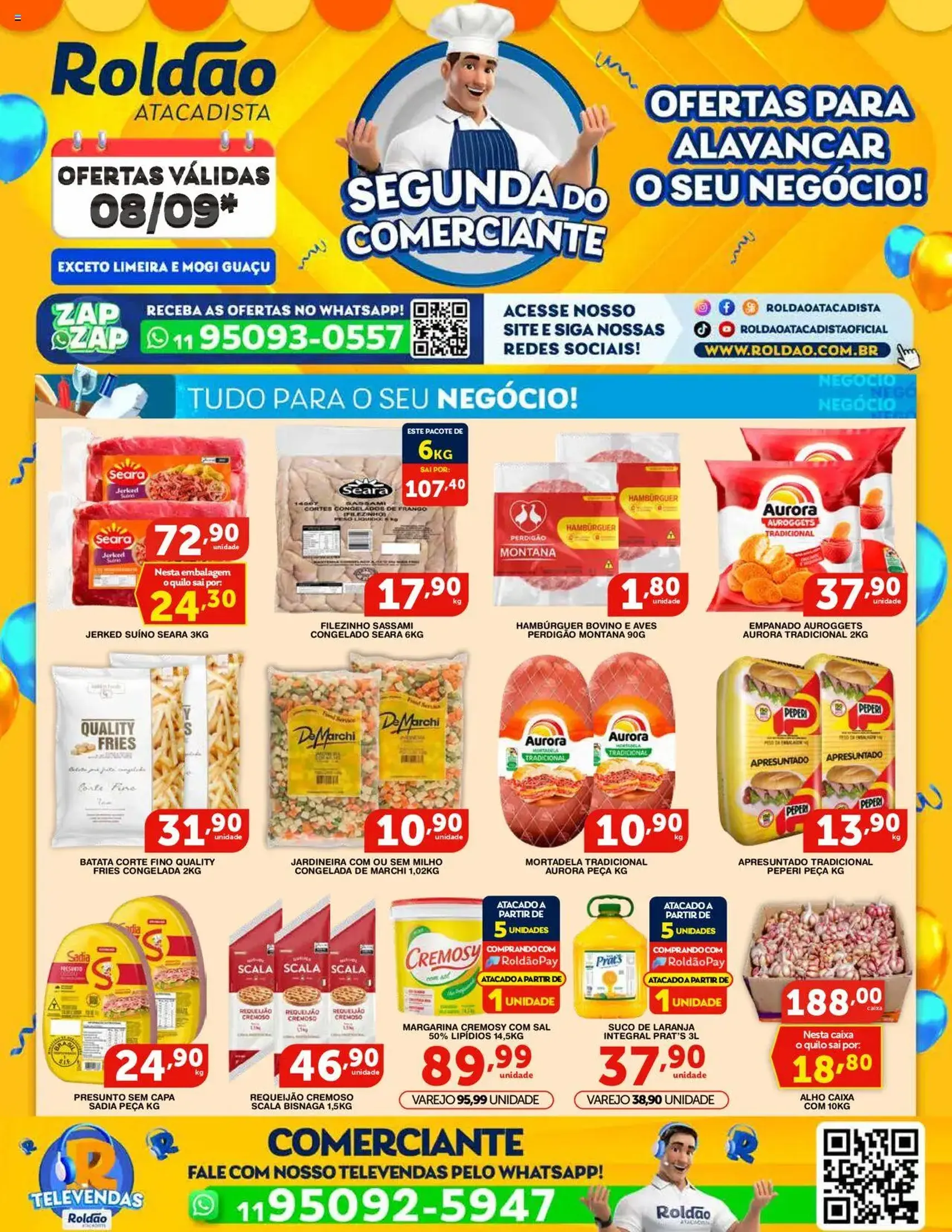 Roldão - Ofertas Segunda do Comerciante - folheto válido a partir de 08/09/2025 página 1 de 2