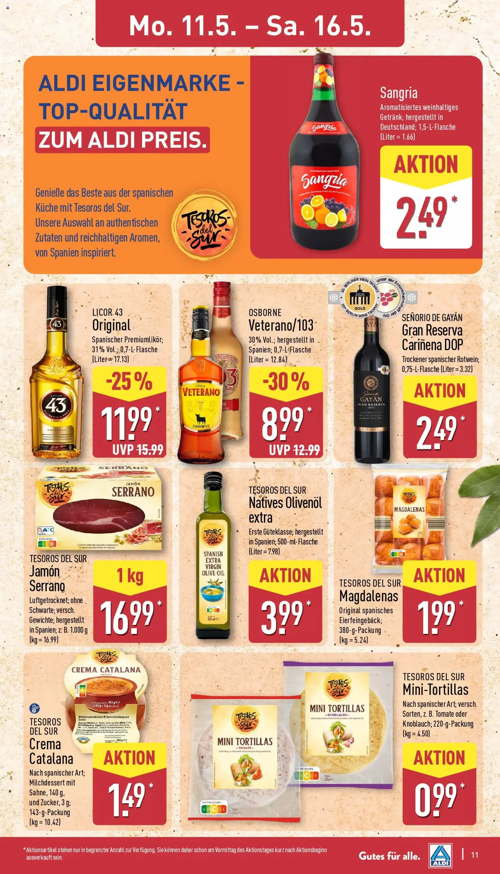 Aldi Prospekt - Gültiger Prospekt ab 11.05.2026, Seite 11 von insgesamt 43