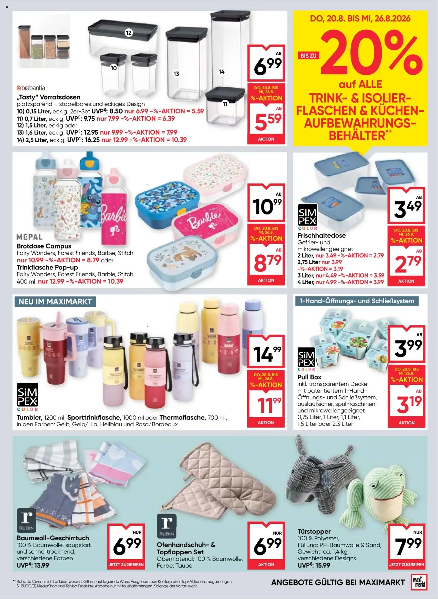 Maximarkt Flugblatt - Gültiger Prospekt ab 20.08.2026, Seite 19 von insgesamt 24