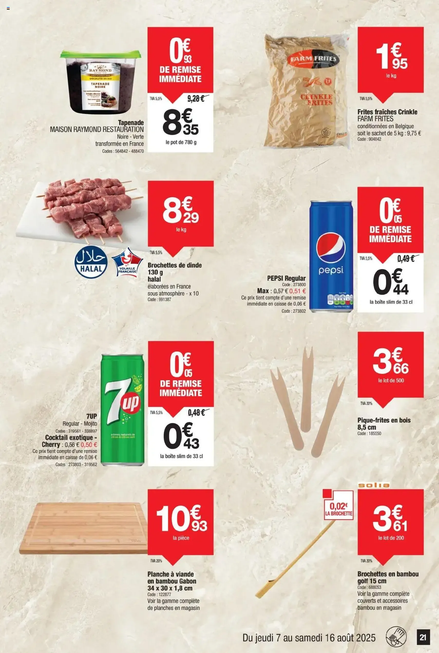Promocash catalogue - brochure valable à partir du 07/08/2025, page 21 sur 24 Promocash catalogue - brochure valable à partir du 07/08/2025, page 21 sur 24