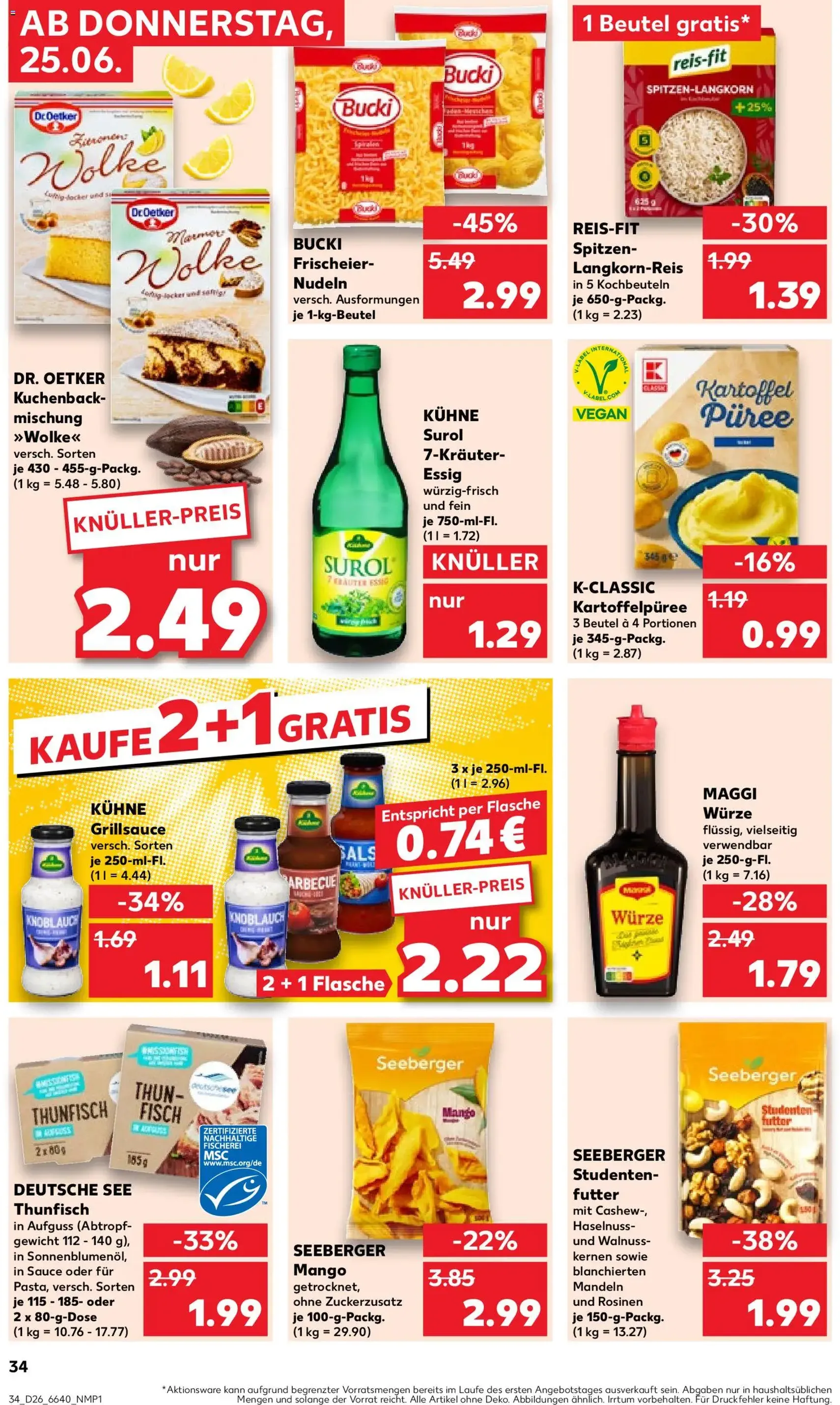 Kaufland Prospekt - Gültiger Prospekt ab 25.06.2026, Seite 34 von insgesamt 58