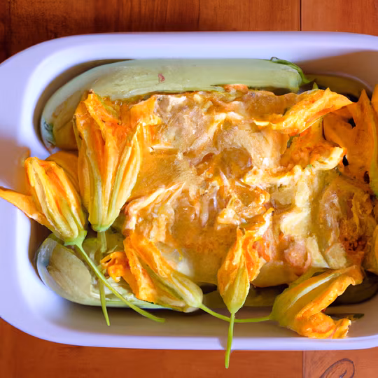 Anteprima ricetta Frittata con fiori di zucca