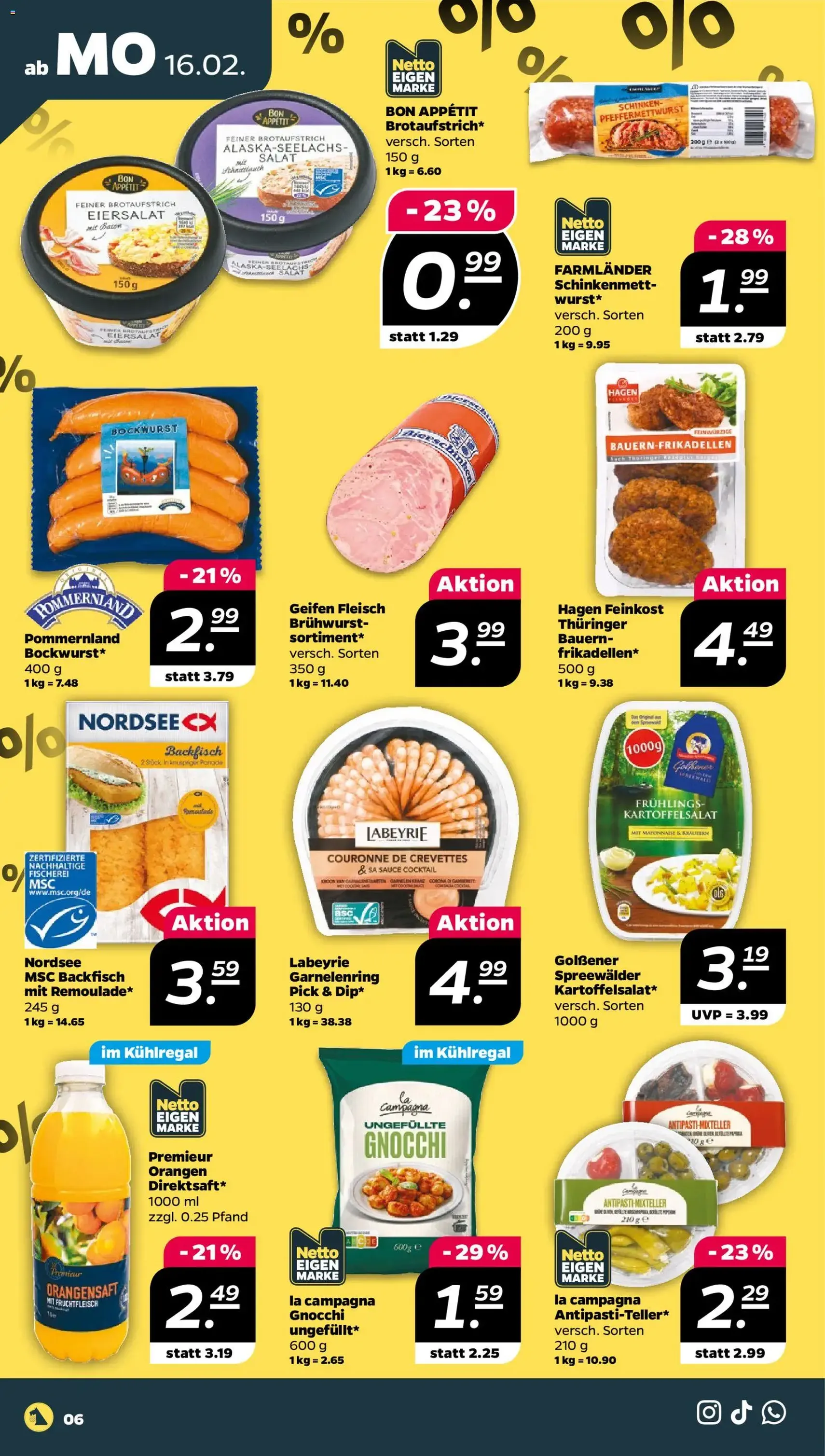 Netto Prospekt - Gültiger Prospekt ab 16.02.2026, Seite 6 von insgesamt 40