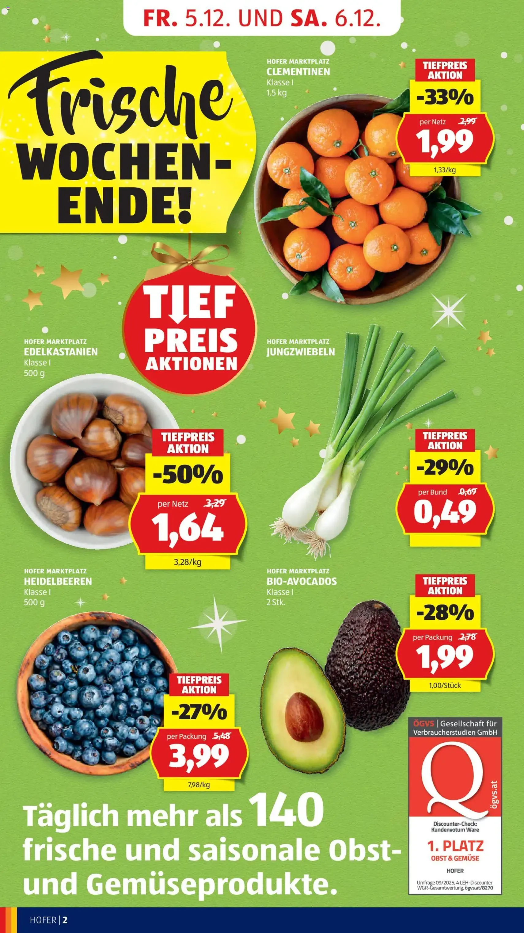 Hofer Flugblatt - Gültiger Prospekt ab 05.12.2025, Seite 4 von insgesamt 60