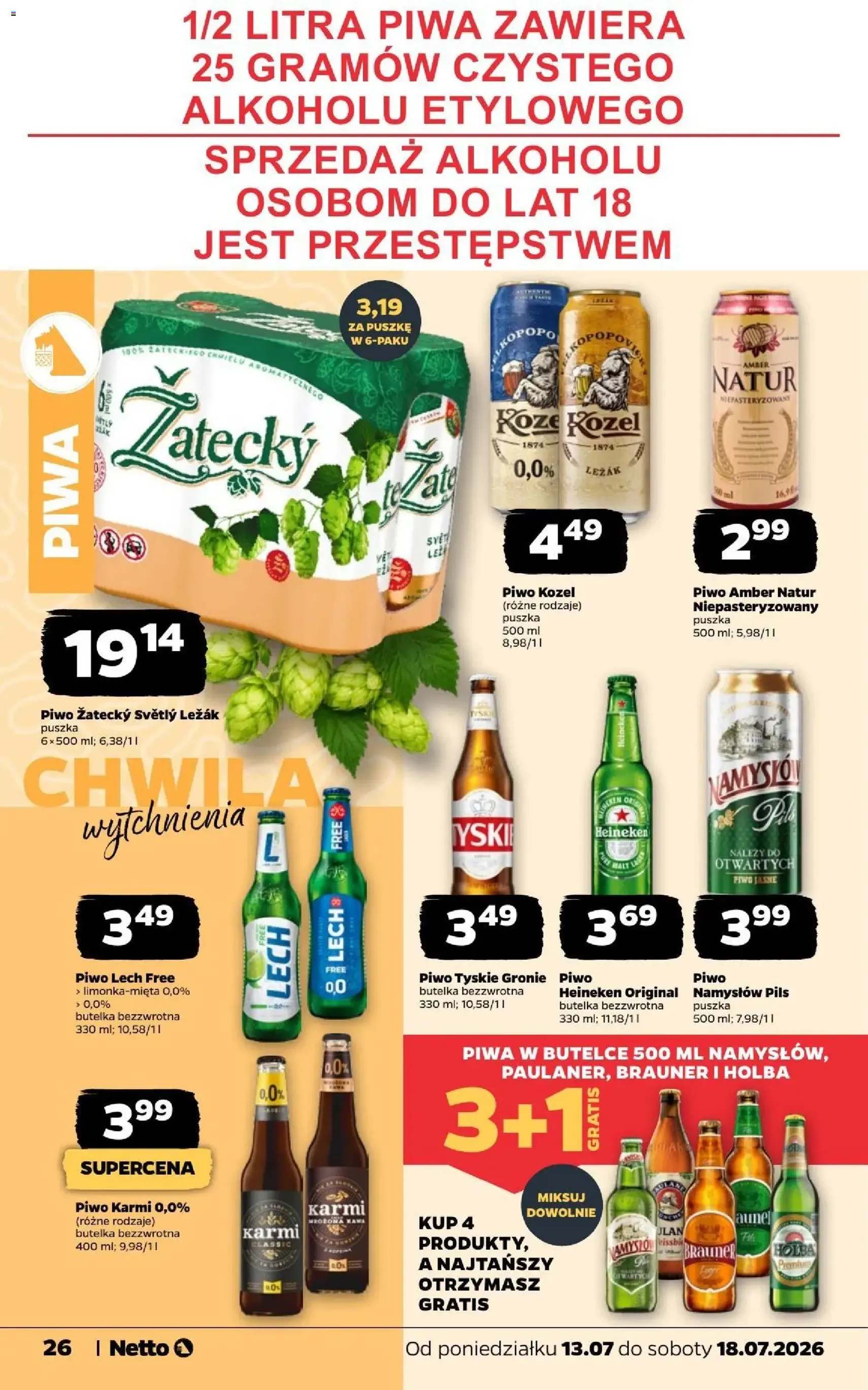 Netto gazetka od poniedziałku - ważny gazetka od 13.07.2026 strona 26 z 34