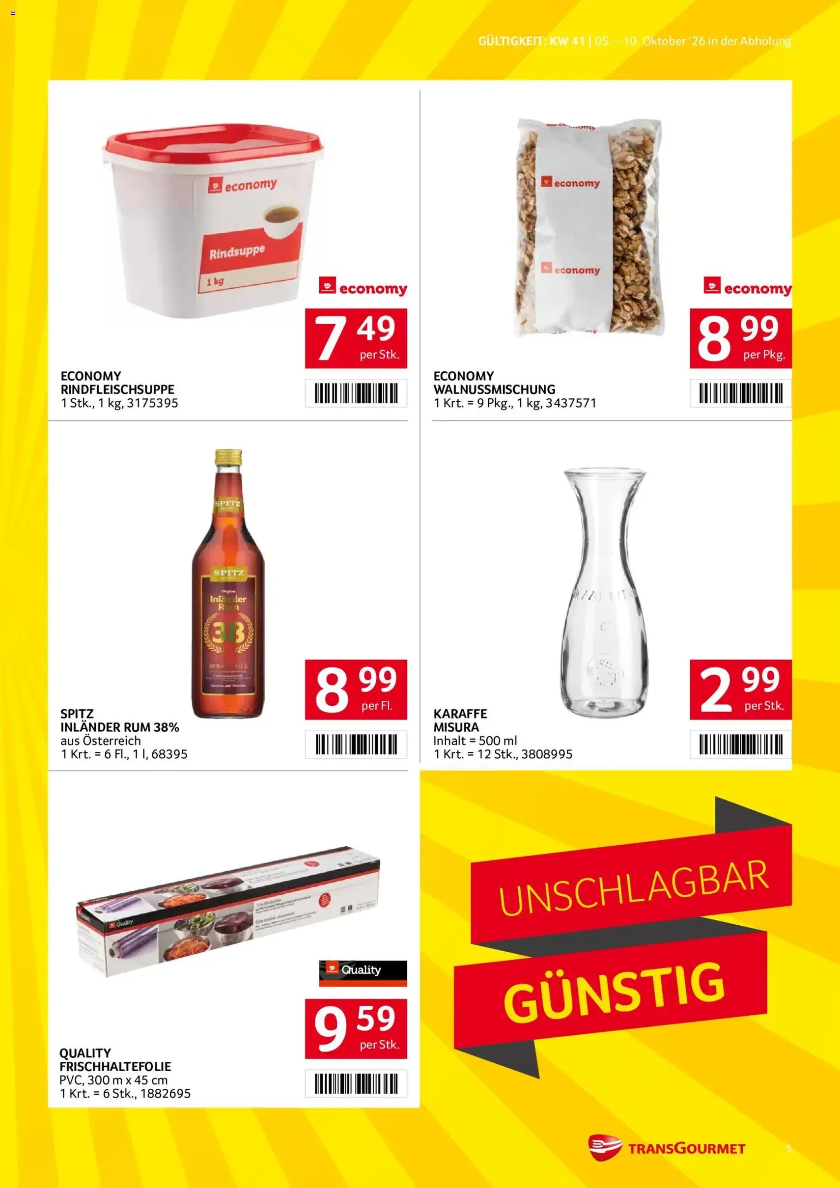 Transgourmet Flugblatt - Gültiger Prospekt ab 05.10.2026, Seite 5 von insgesamt 28