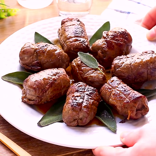 Anteprima ricetta Involtini di carne in padella