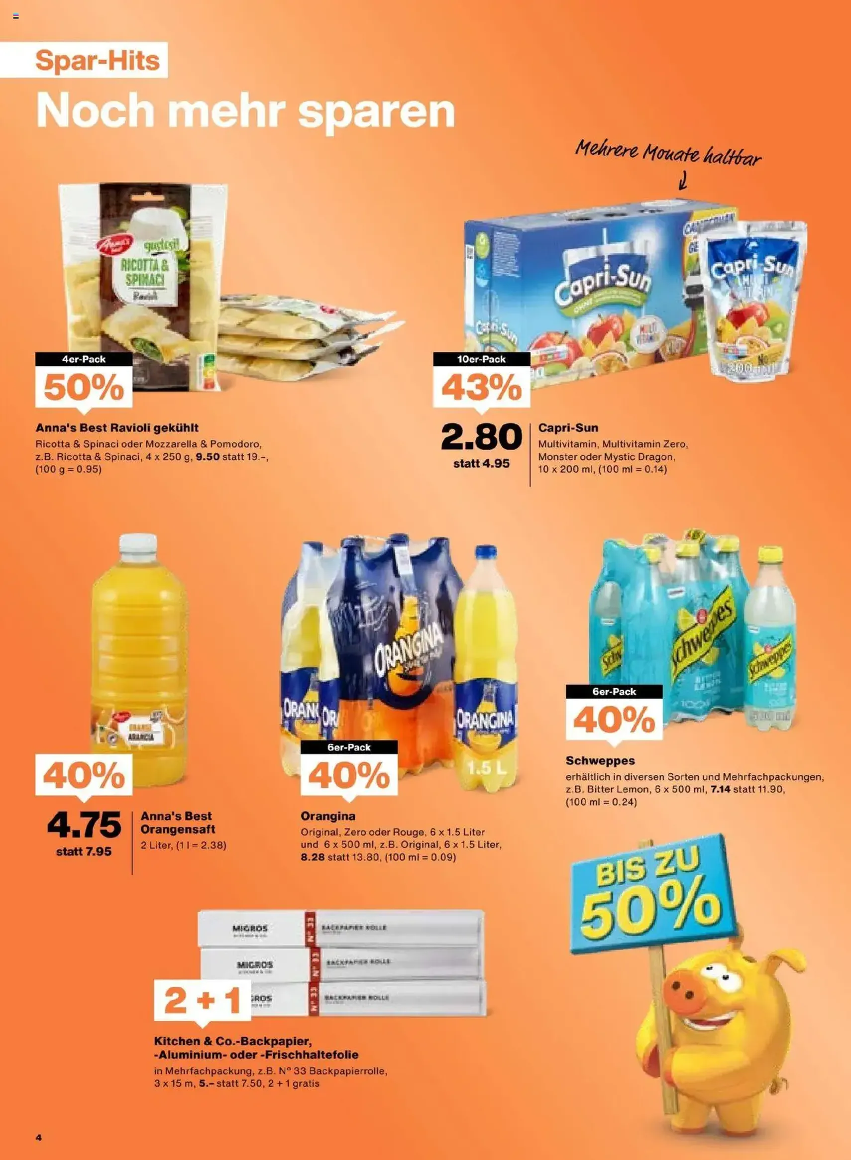 Migros Aktionen - Gültiger Prospekt ab 02.09.2025, Seite 4 von insgesamt 20 Migros Aktionen - Gültiger Prospekt ab 02.09.2025, Seite 4 von insgesamt 20