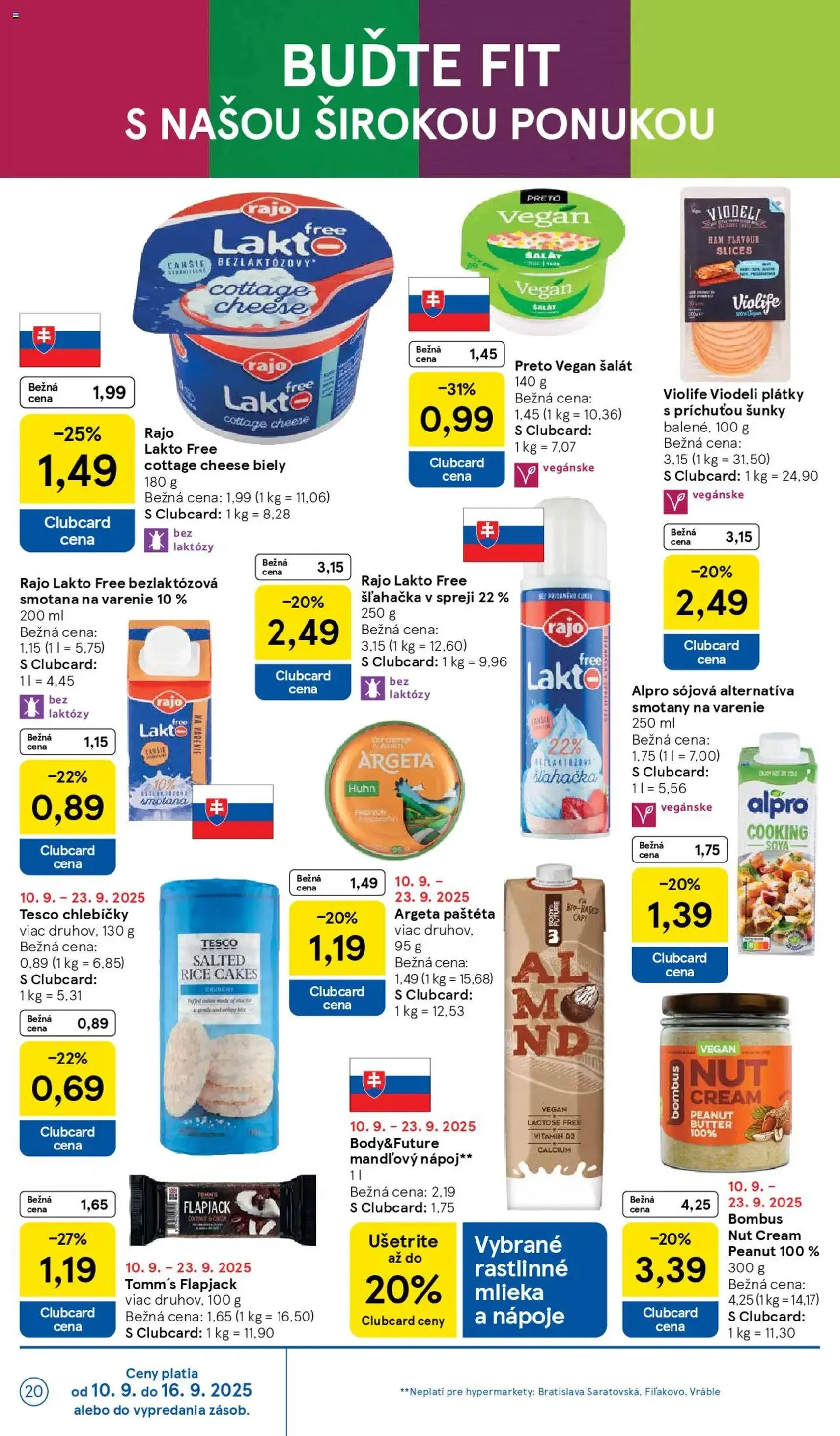 Tesco Hypermarket - leták - platný leták od 10.09.2025 strana 20 z 38 Tesco Hypermarket - leták - platný leták od 10.09.2025 strana 20 z 38