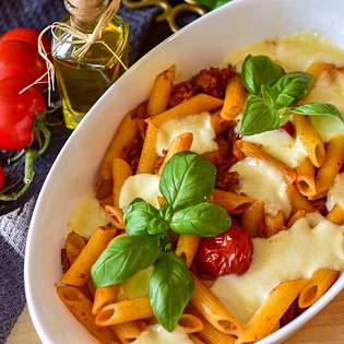 Previsualización de la receta Pasta alla burrata