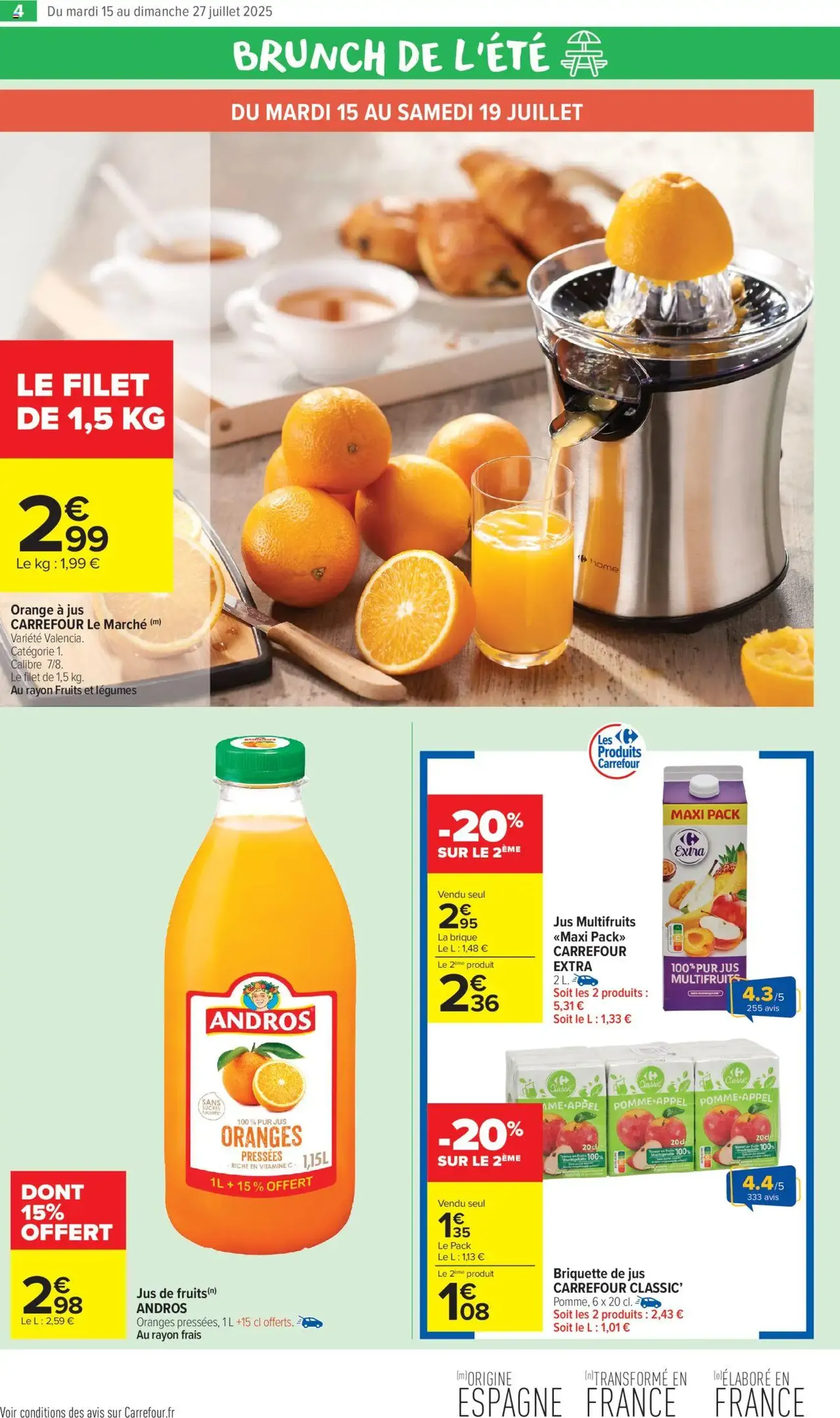 Carrefour Market catalogue semaine 29 - brochure valable à partir du 15/07/2025, page 6 sur 54 Carrefour Market catalogue semaine 29 - brochure valable à partir du 15/07/2025, page 6 sur 54