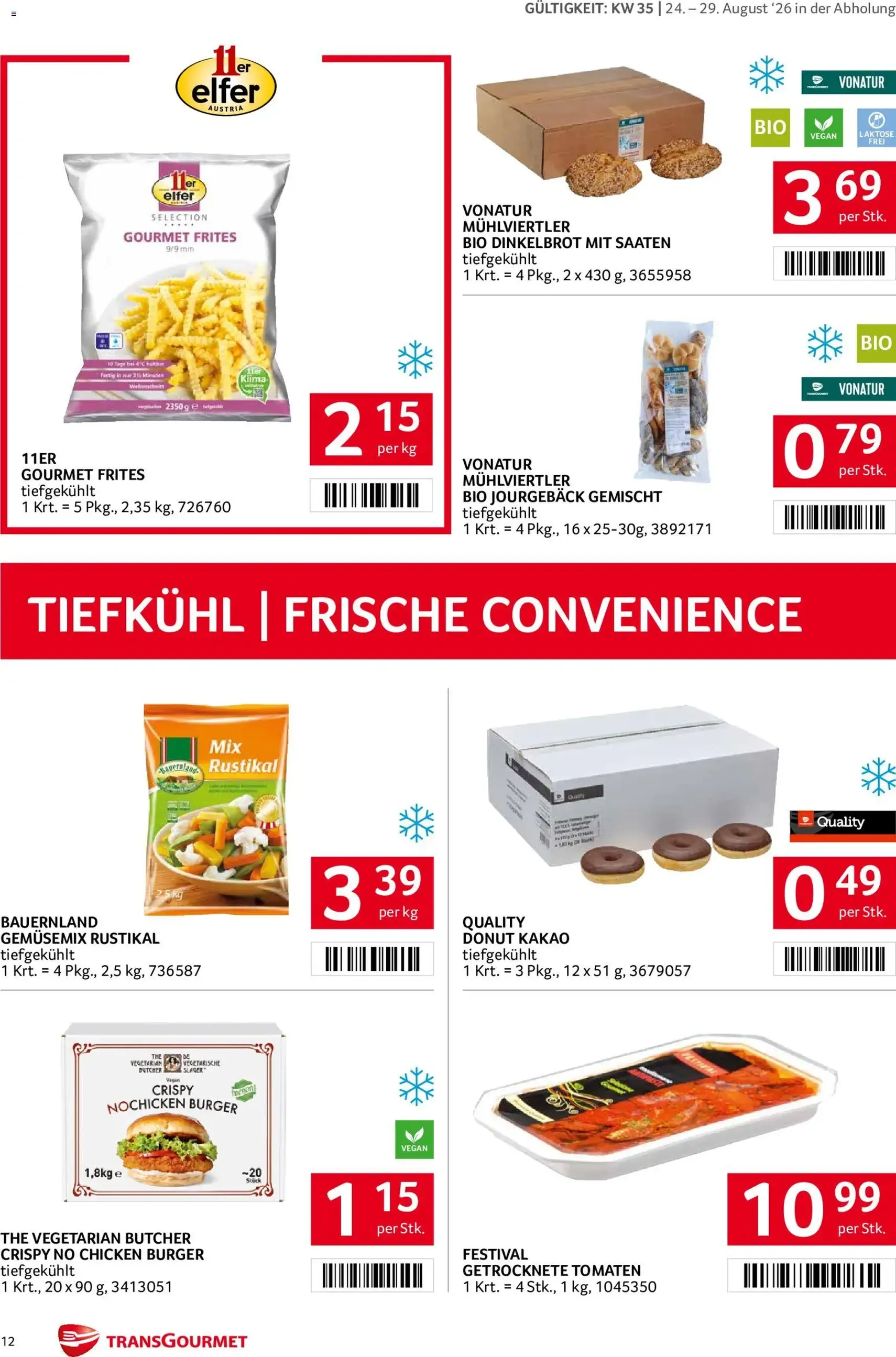 Transgourmet Flugblatt - Gültiger Prospekt ab 24.08.2026, Seite 12 von insgesamt 28
