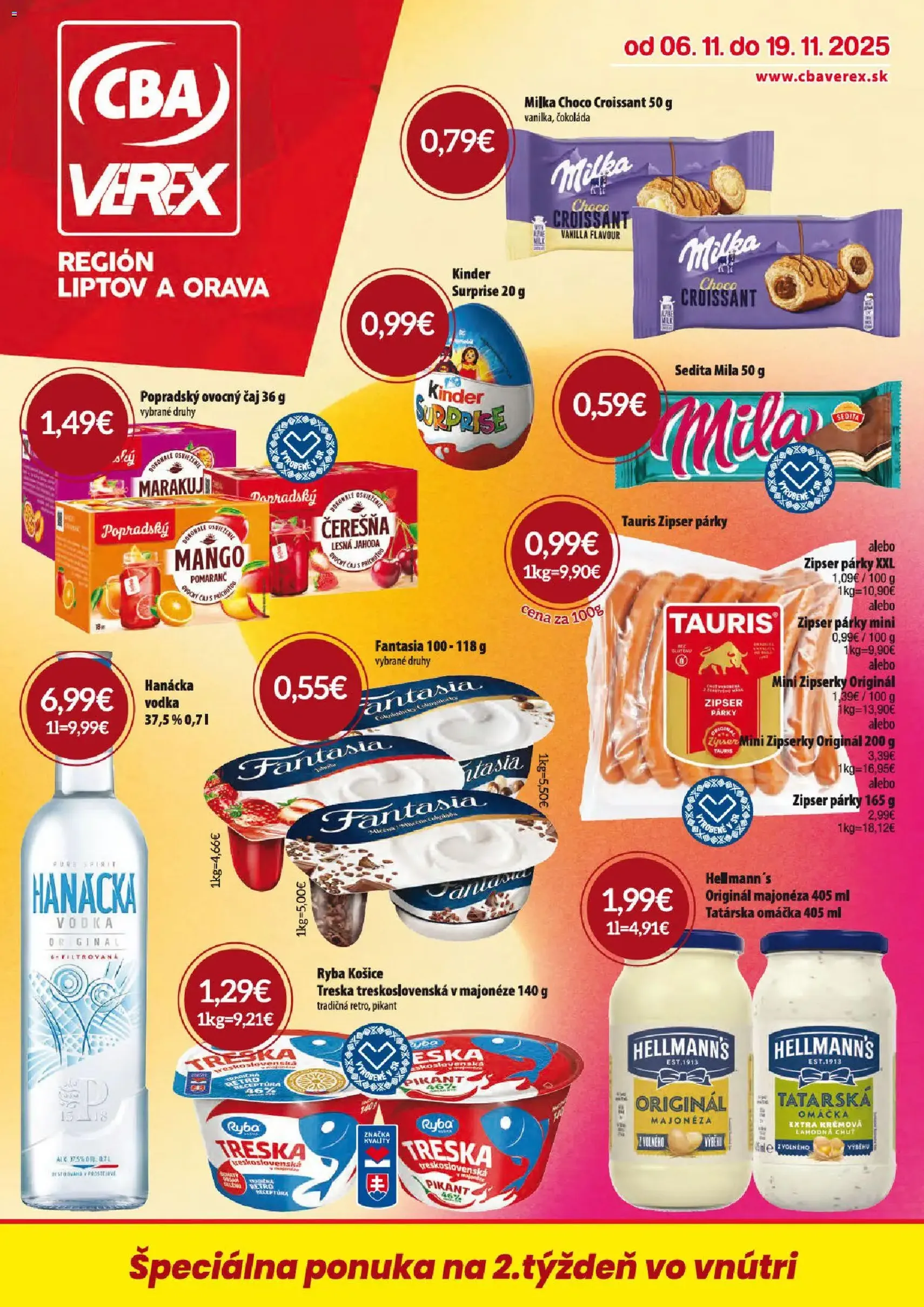 CBA Verex leták - platný leták od 06.11.2025 strana 1 z 24